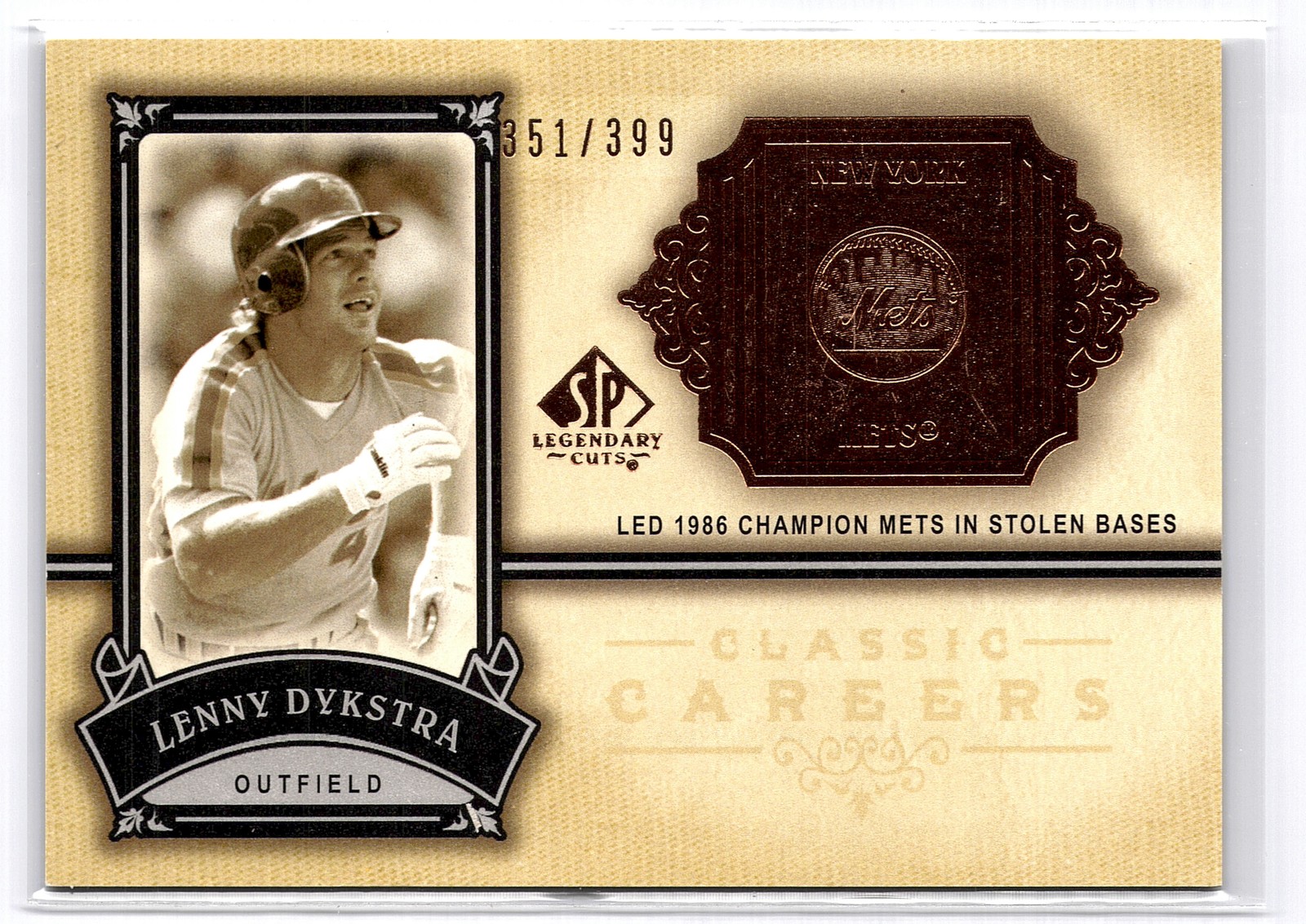 2005 SP Legendary Cuts #CC-LD Lenny Dykstra Classic Careers /399