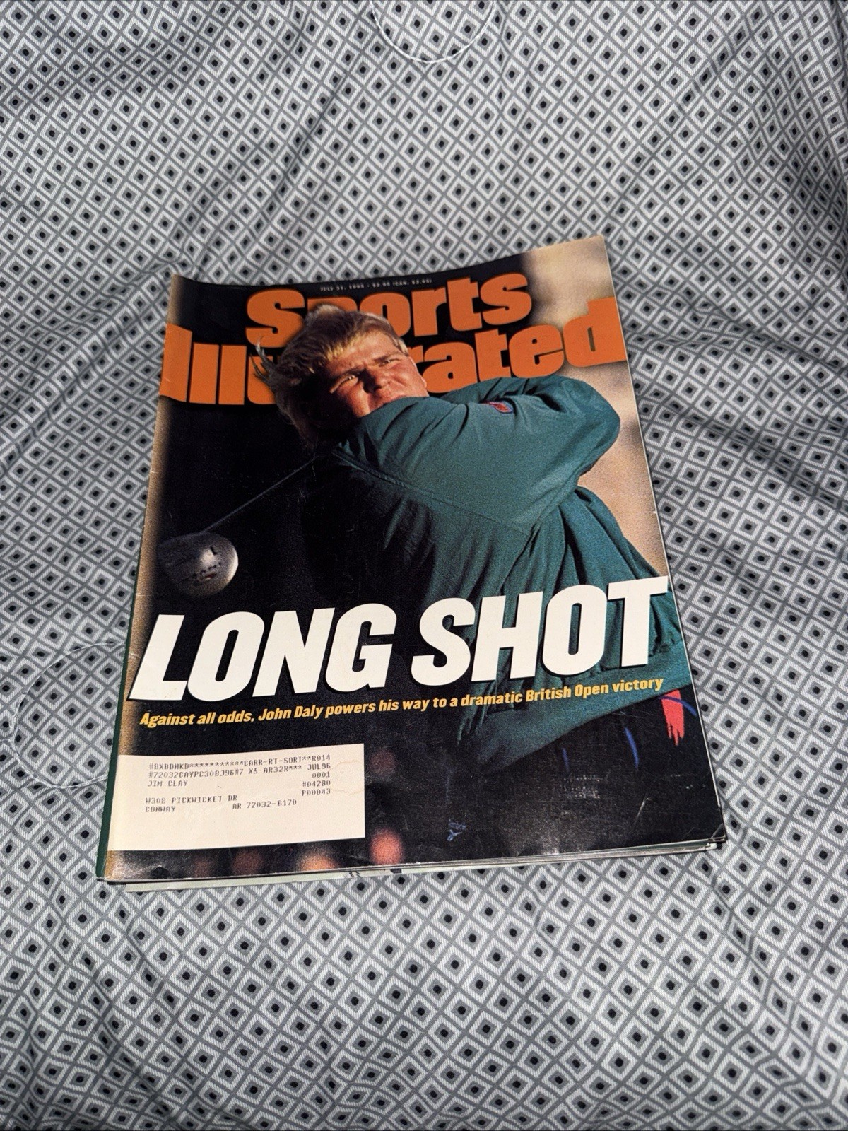 July 31, 1995 John Daly LONG SHOT Sports Illustrated (WTF99)