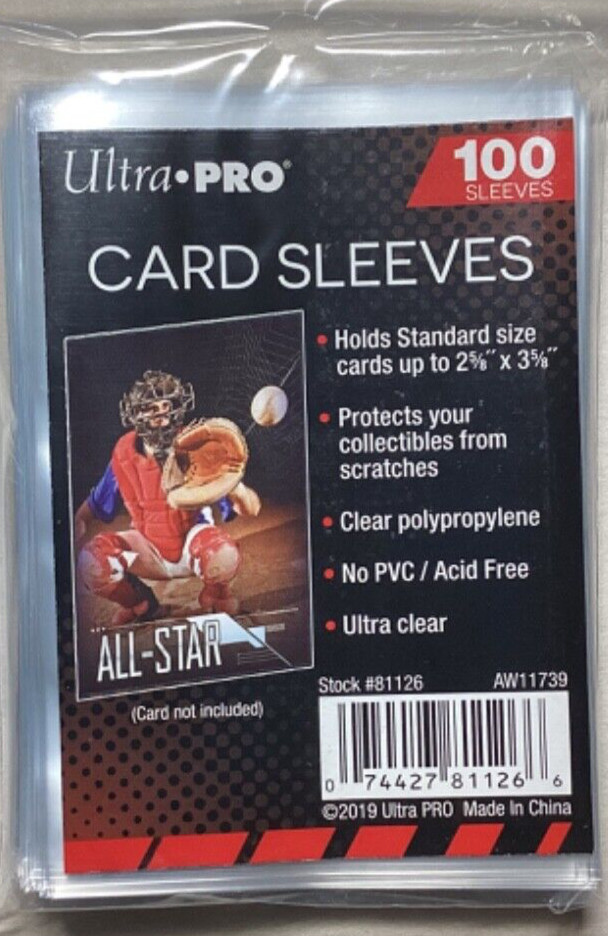 Ultra Pro Trading Card Sleeves Clear 1 pack of 100 With Tracking!