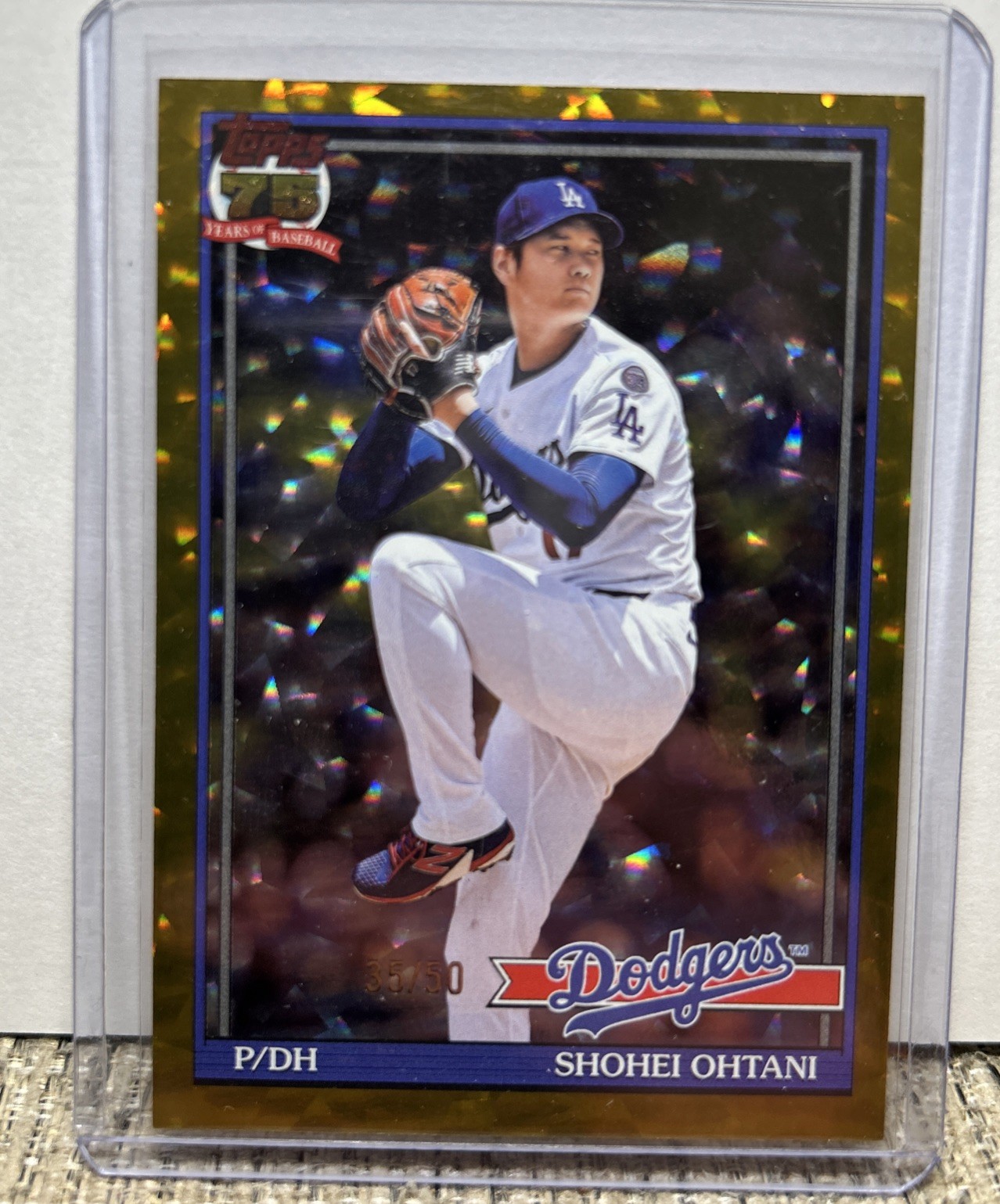 2026 Topps #T91-100 Shohei Ohtani Gold Crackle SSP 35/50