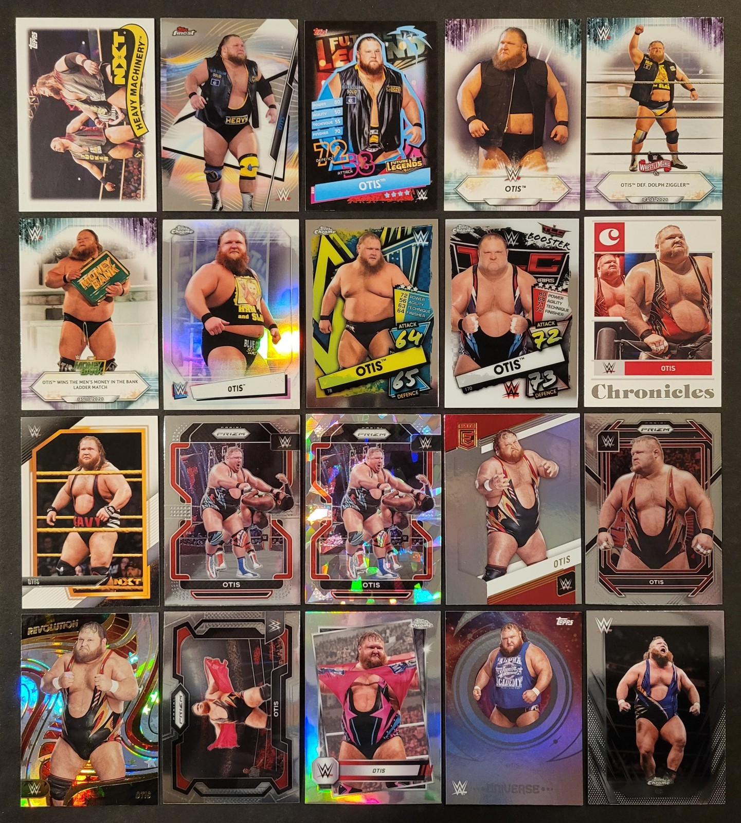 Lot of 20 Different OTIS Wrestling Cards NXT WWE 2018-2026 WRE2101