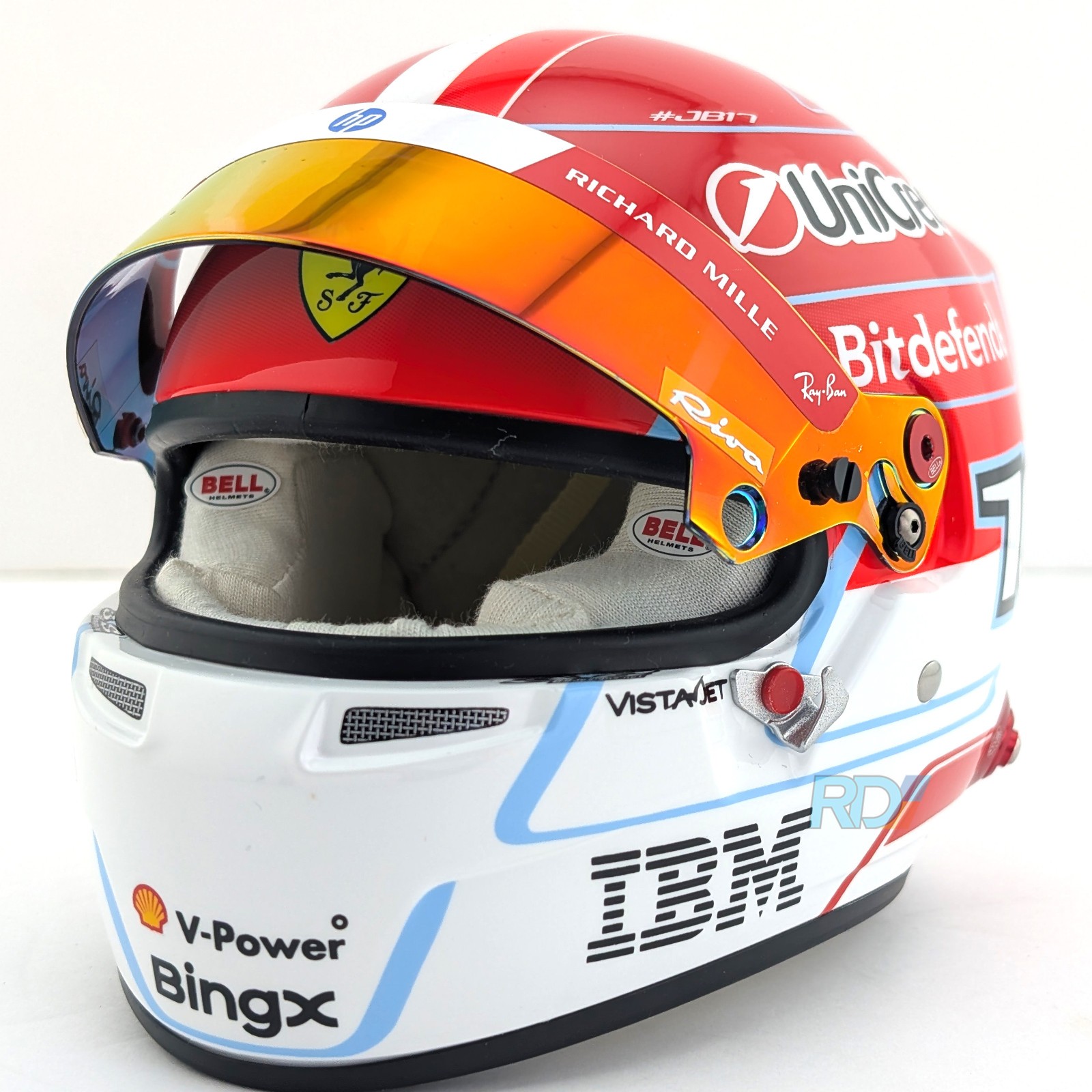 2026 Charles Leclerc Mini Helmet – 1:2 Scale – Ferrari Bell F1 Helmet – 4100535