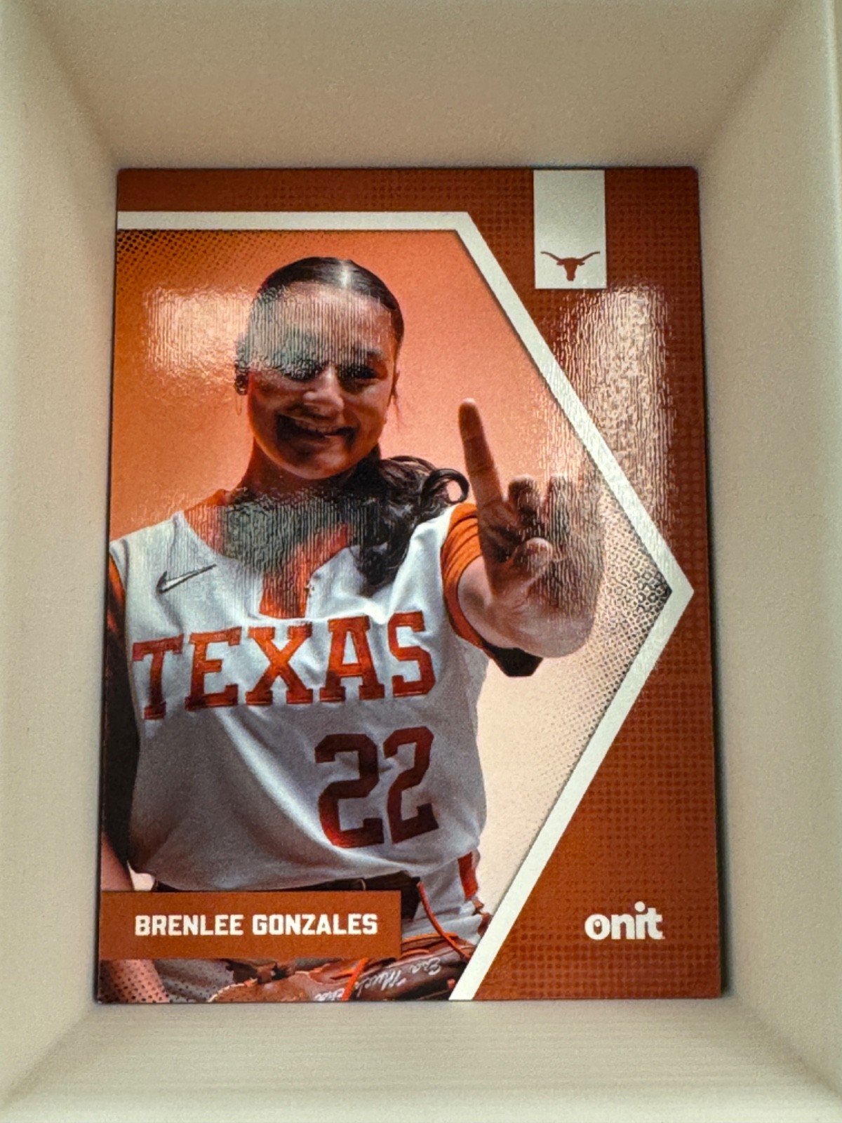 2026 Texas Longhorns Softball Onit Trading Card Base, Photo Variation & Insert