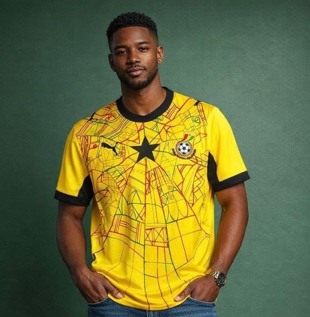 Ghana National Team Soccer Jersey Shirt, Multicolor “ANANSE” Jersey