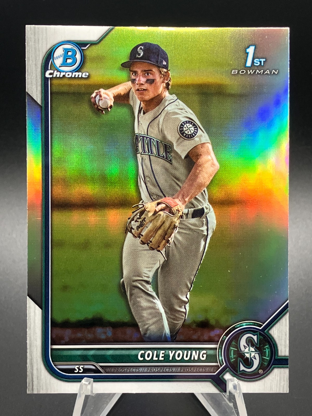 Cole Young 2022 Bowman Draft Chrome Refractor # BDC-112 Mariners Mint+