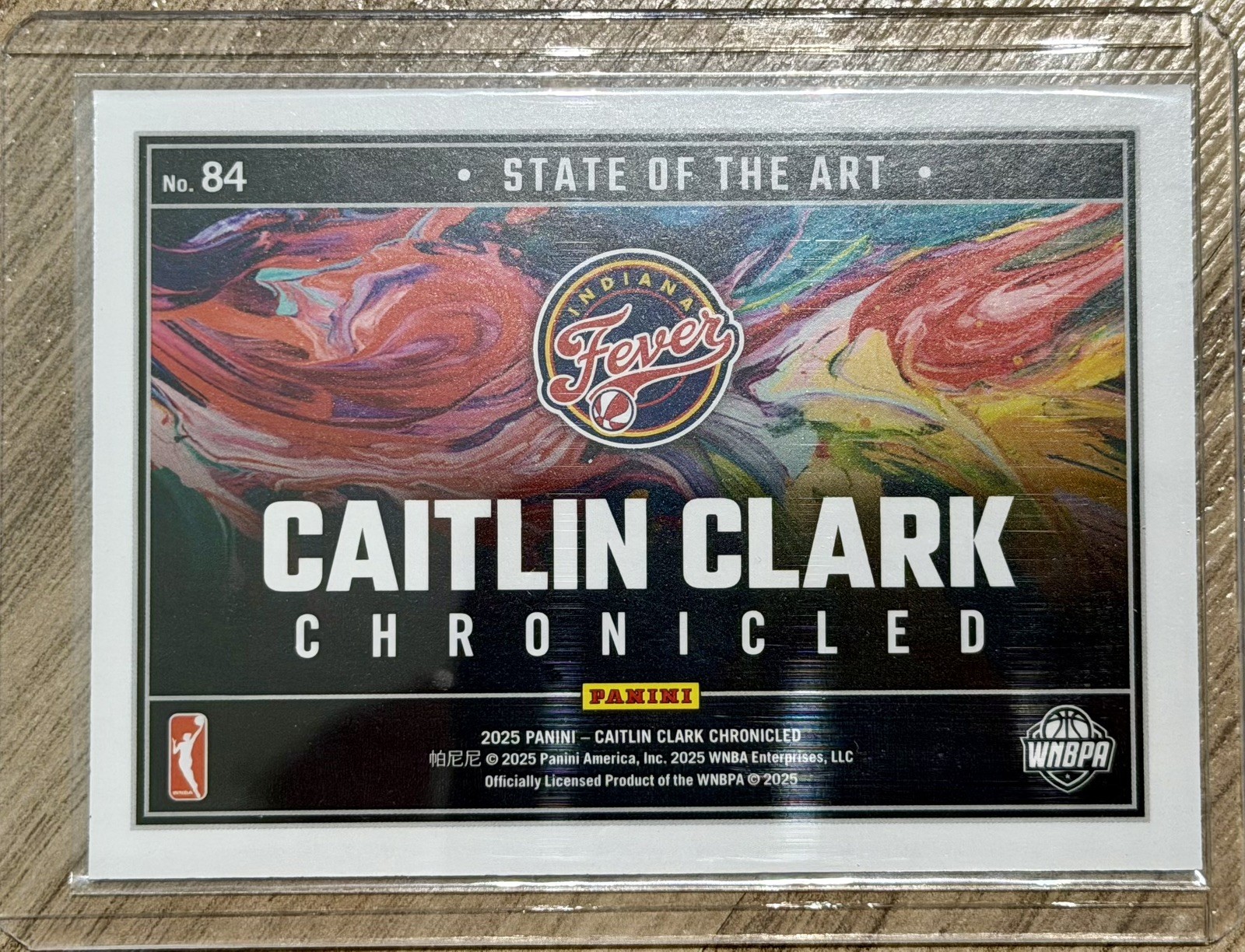 2025 Panini Chronicles #84 Holo foil Caitlin Clark State of the Art Chronicled