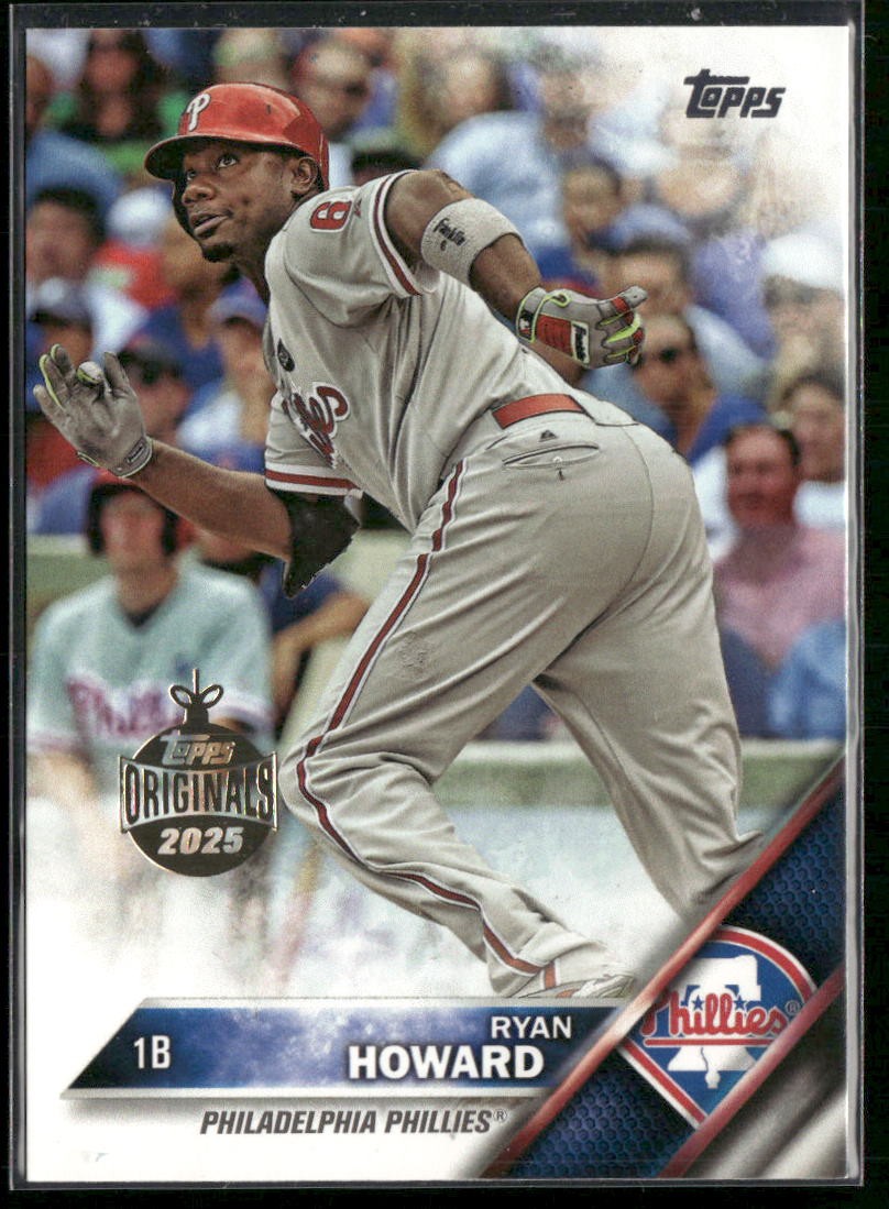 2025 Topps Holiday Ryan Howard Topps Originals 2025 Foil Buybacks 2016 Topps #15