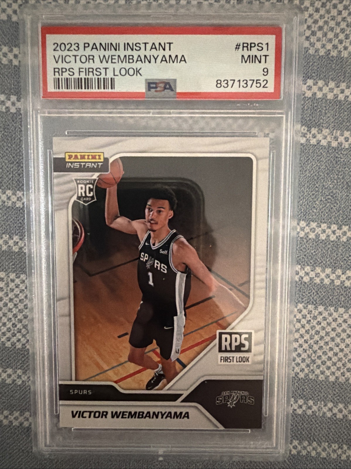 2023-24 Panini Instant – Rps First Look Victor Wembanyama #RPS-1 /16791 (RC)