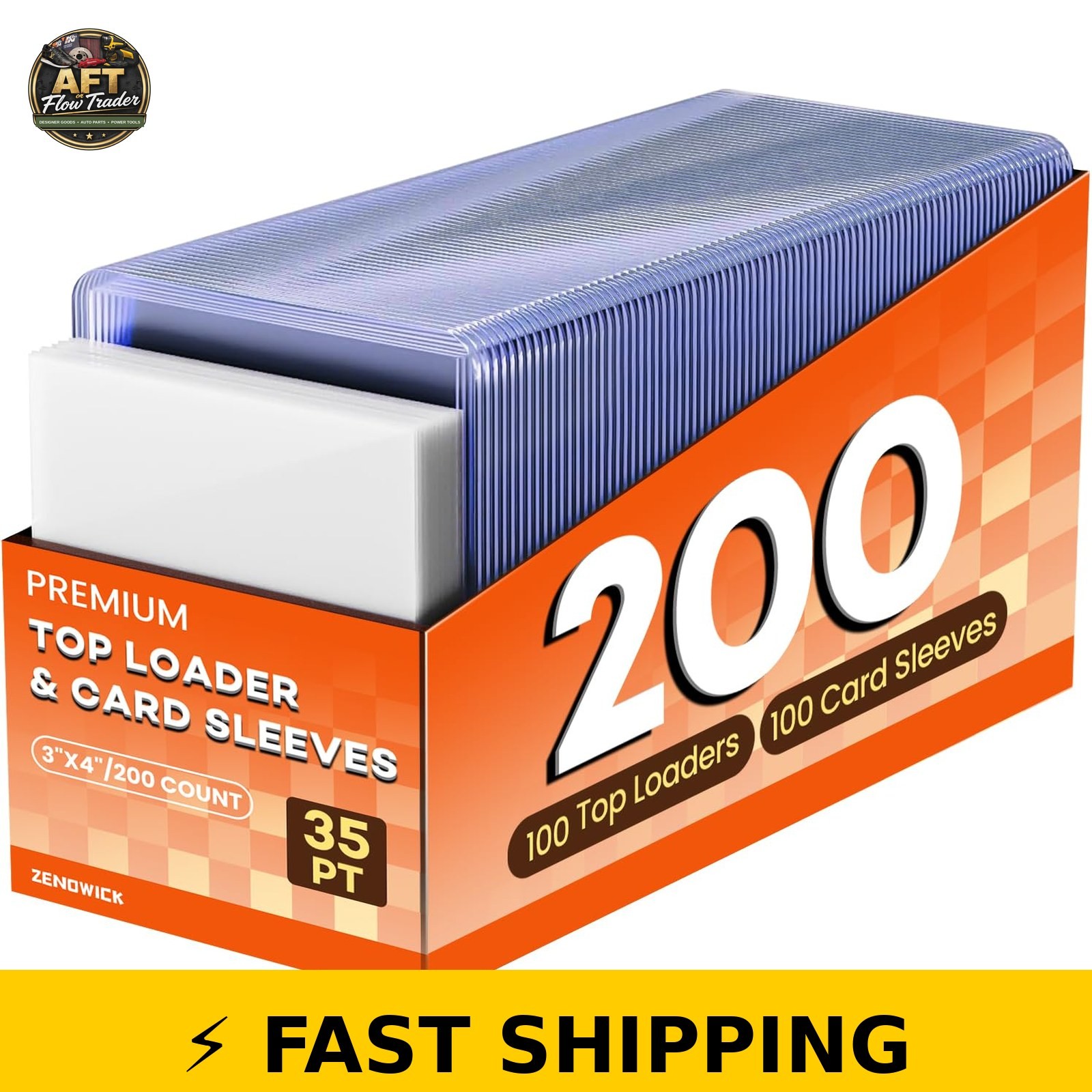 ZENOWICK 200 Card Sleeves & Top Loaders – Perfect for Trading Cards