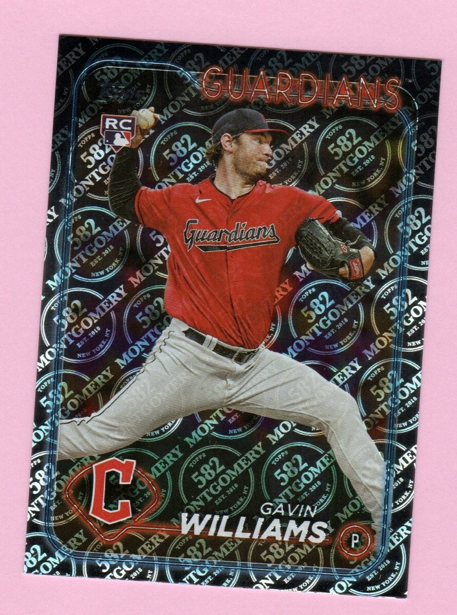 2024 Topps 582 Montgomery Club #242 Gavin Williams RC Cleveland Guardians