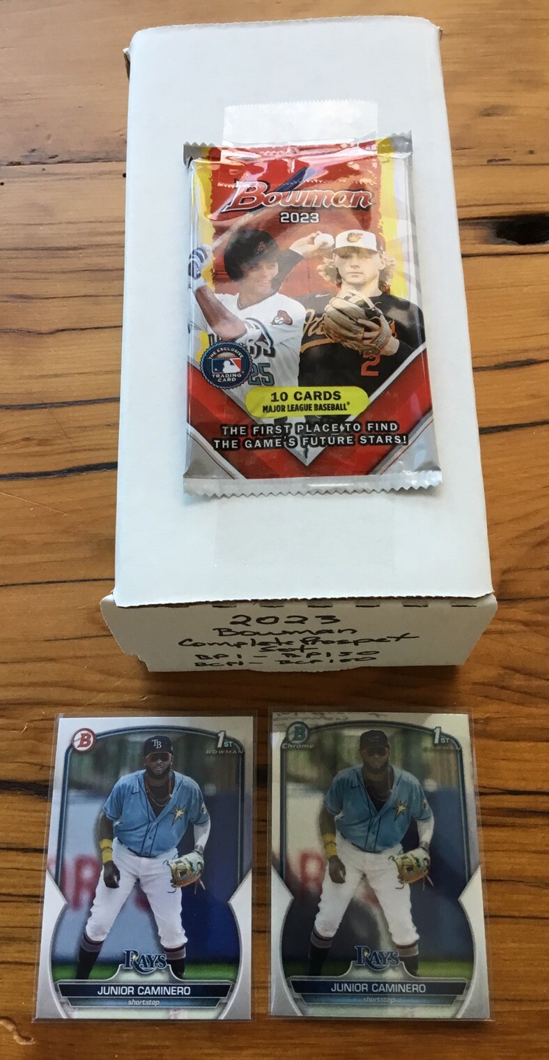 2023 Bowman CHROME & PAPER 150 Card Prospect Set BP1-BP150 & BCP1-BCP150