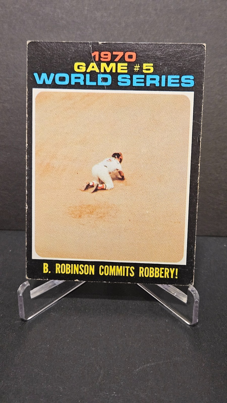 1971 TOPPS BASEBALL 1970 GAME # 5 WORLD SERIES BROOKS ROBINSON # 331