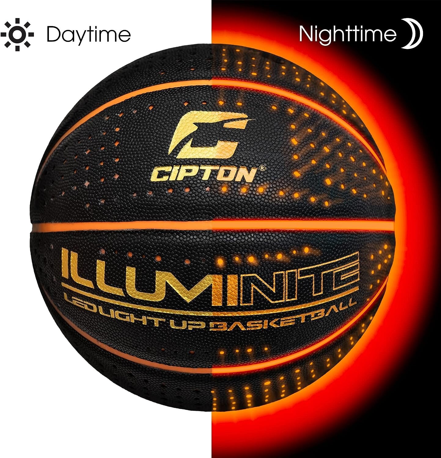 Glow In the Dark Microfiber Leather Official Size Basketball – 29.5 Inch