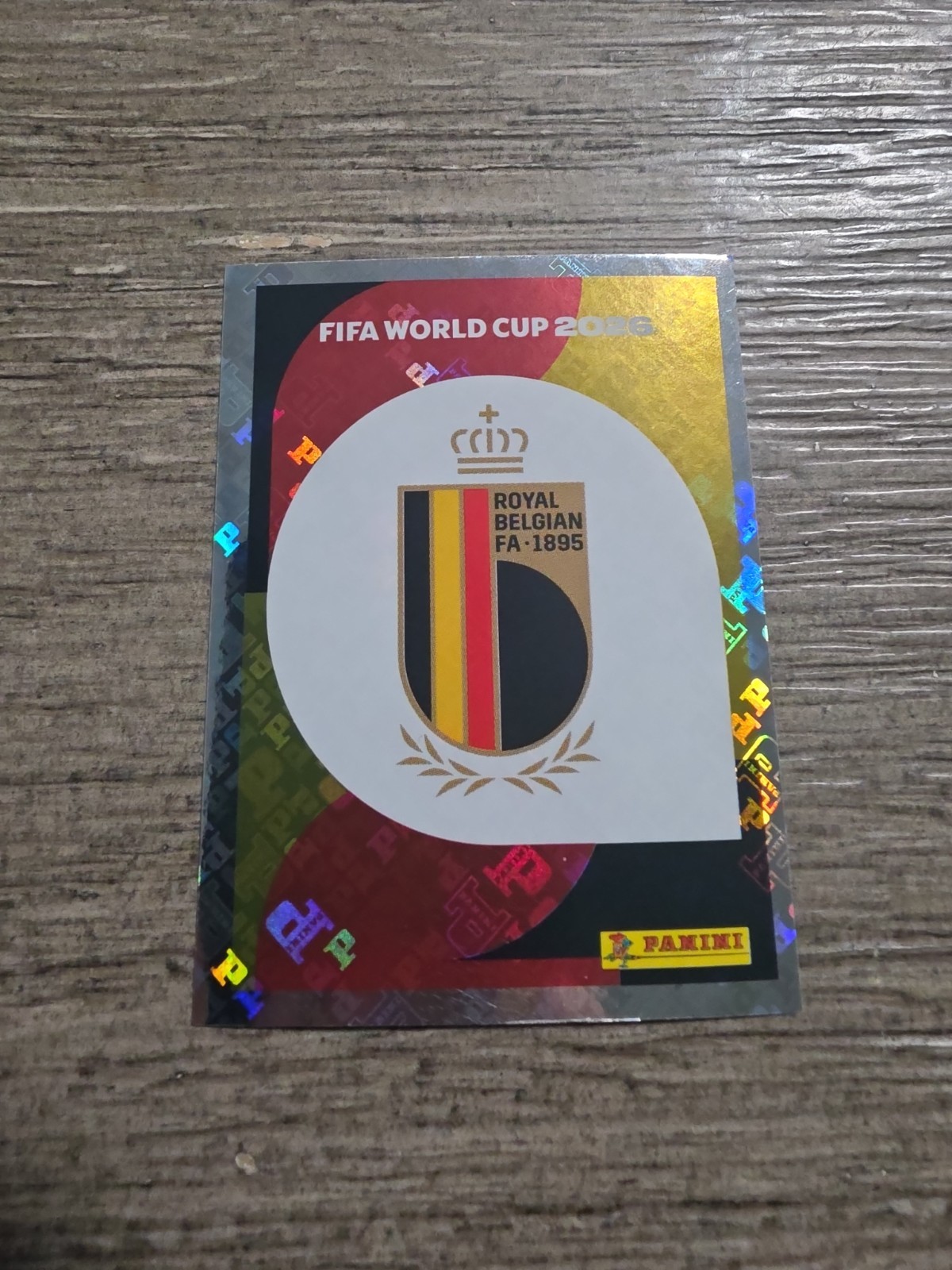 2026 Panini FIFA World Cup Sticker – BEL Belgium #BEL1 Emblem FOIL