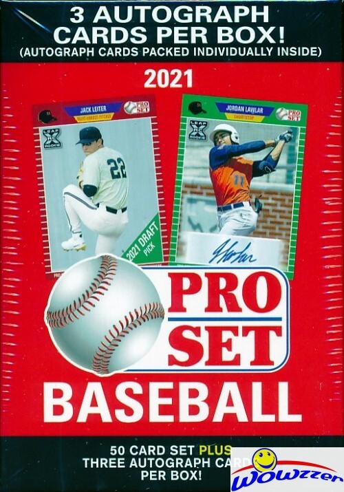 2021 Pro Set Baseball HOBBY Blaster 20 Box Factory Sealed CASE-60 AUTOS+1,000 RC