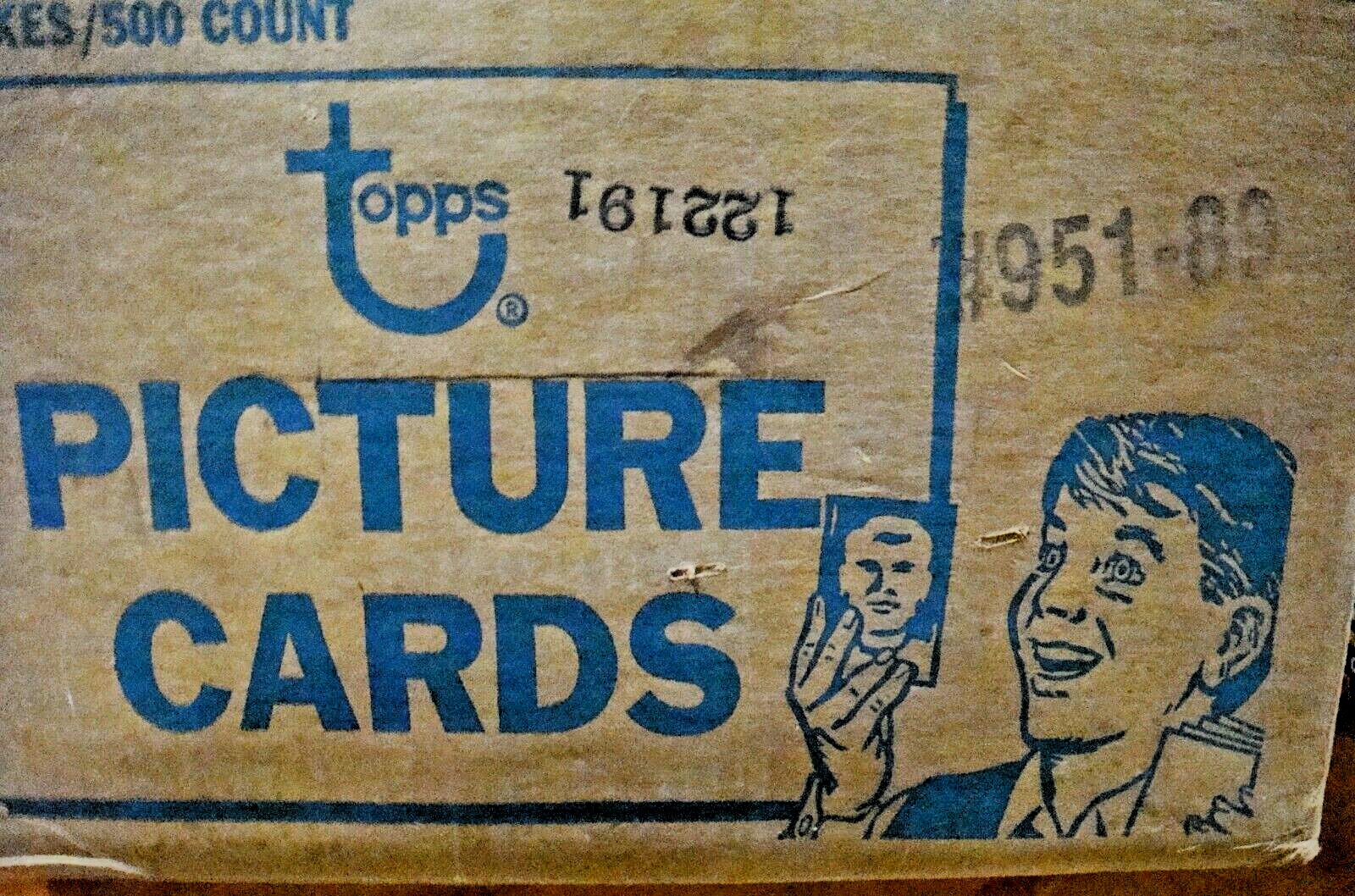 1989 Topps Baseball Vending Box 500 cards New Cards Unsearched from case