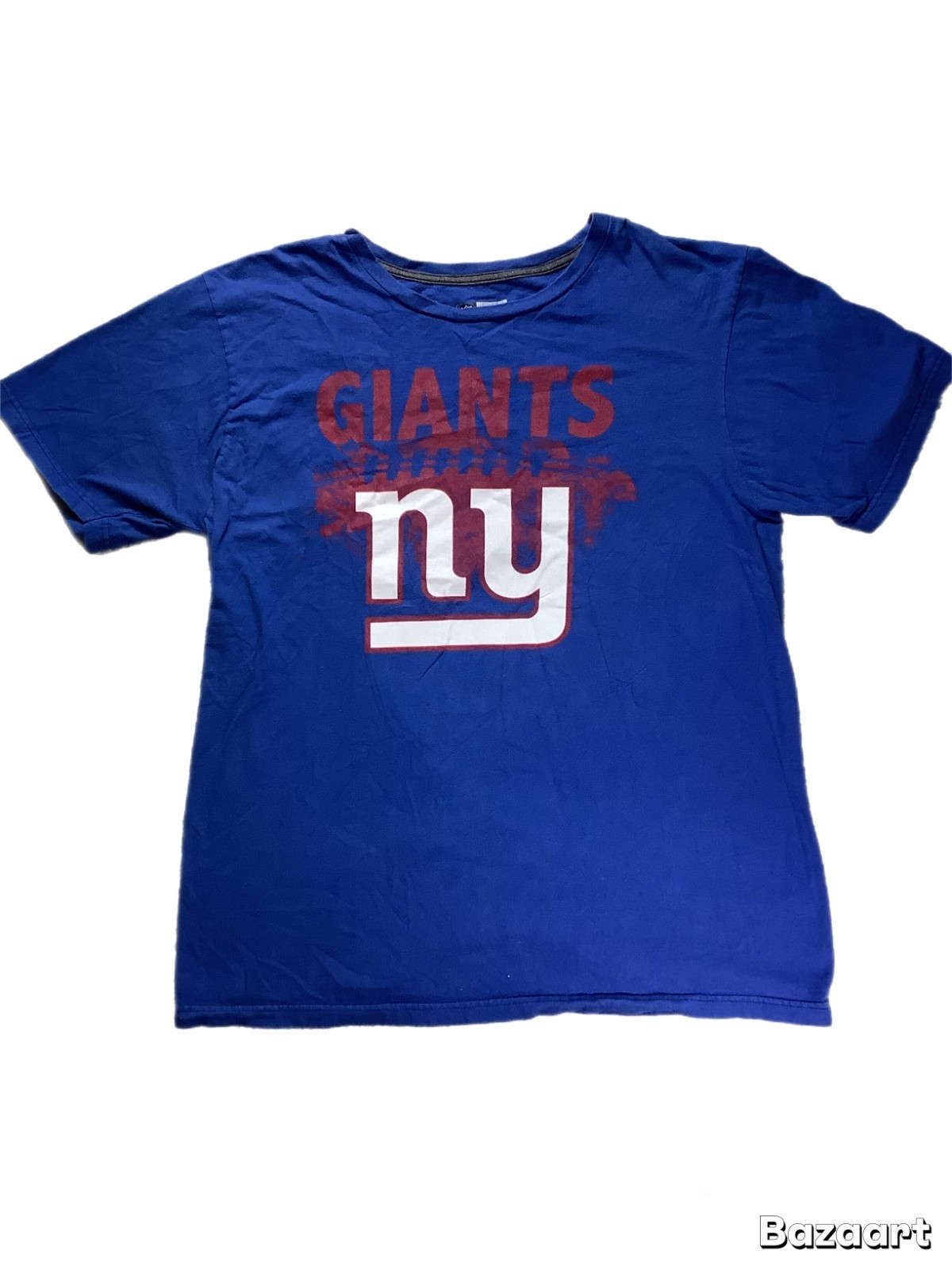 New York Giants NFL Team Apparel Ring Spun Soft T-Shirt Men’s L Blue