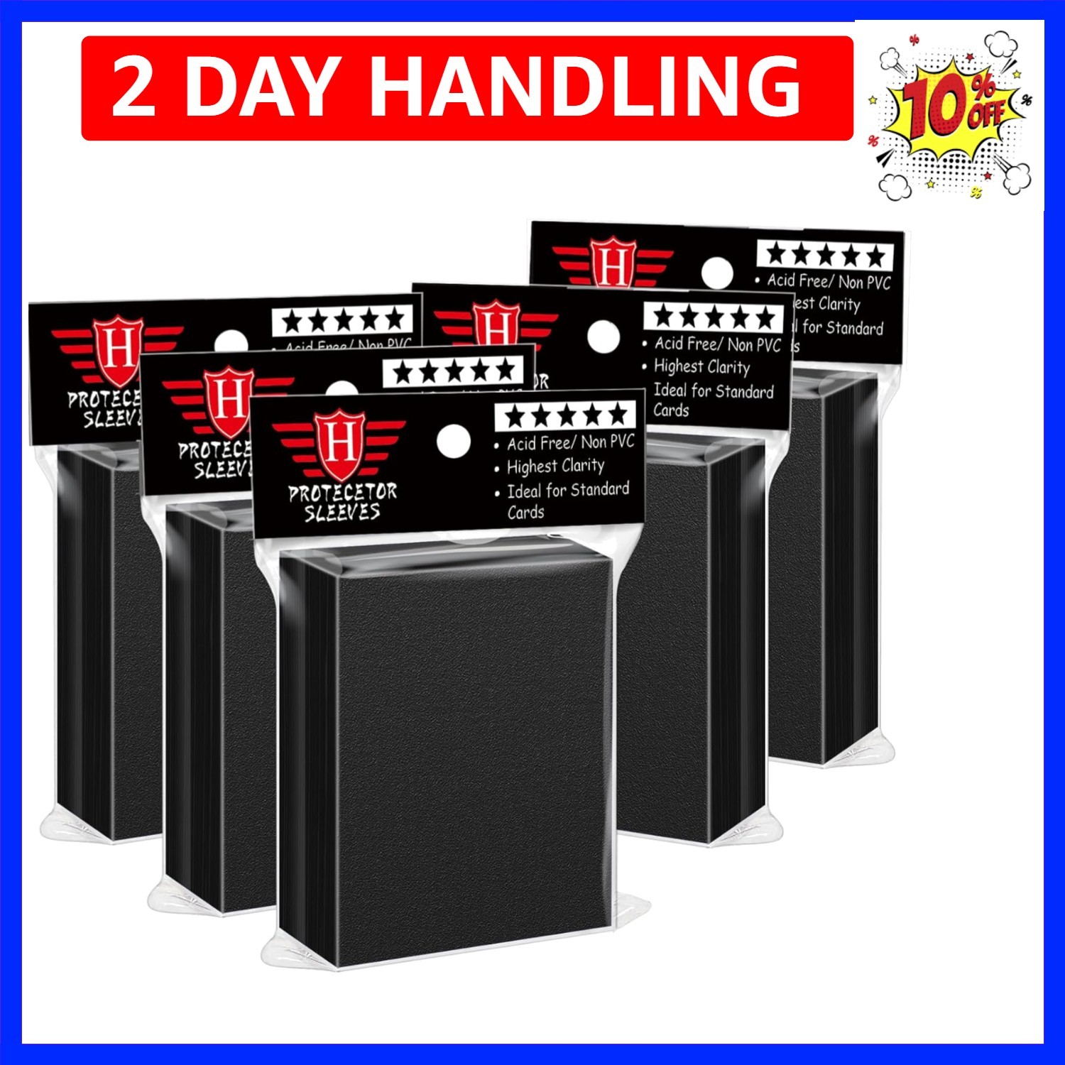 500 Pcs Black Card Sleeves Toploaders for Trading Card, Soft Penny Card Sleev…