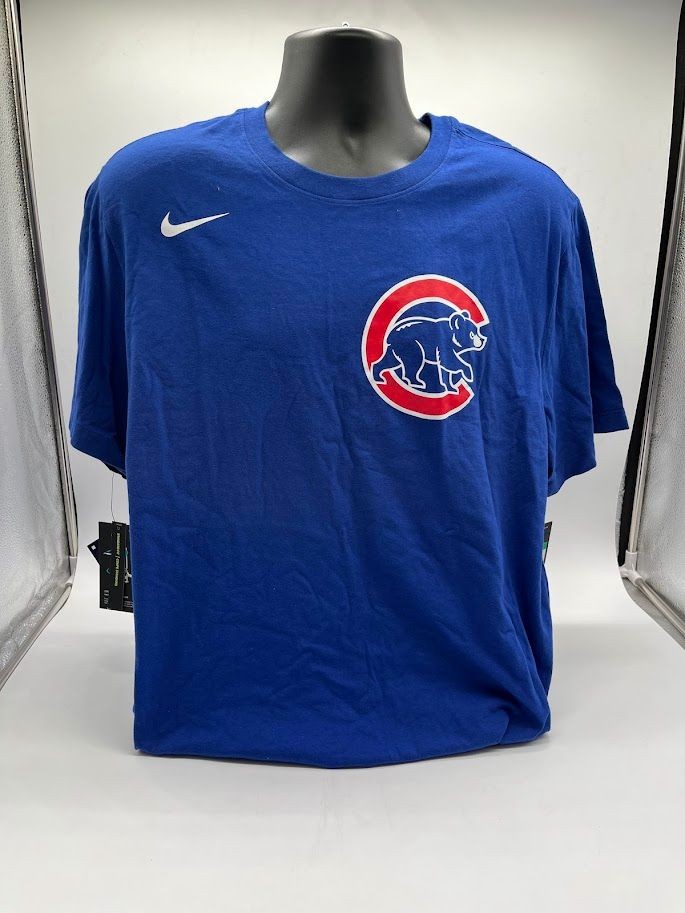 Chicago Cubs Nike Mens XL Blue Bryant 17 Short Sleeve T Shirt Tee New Tags
