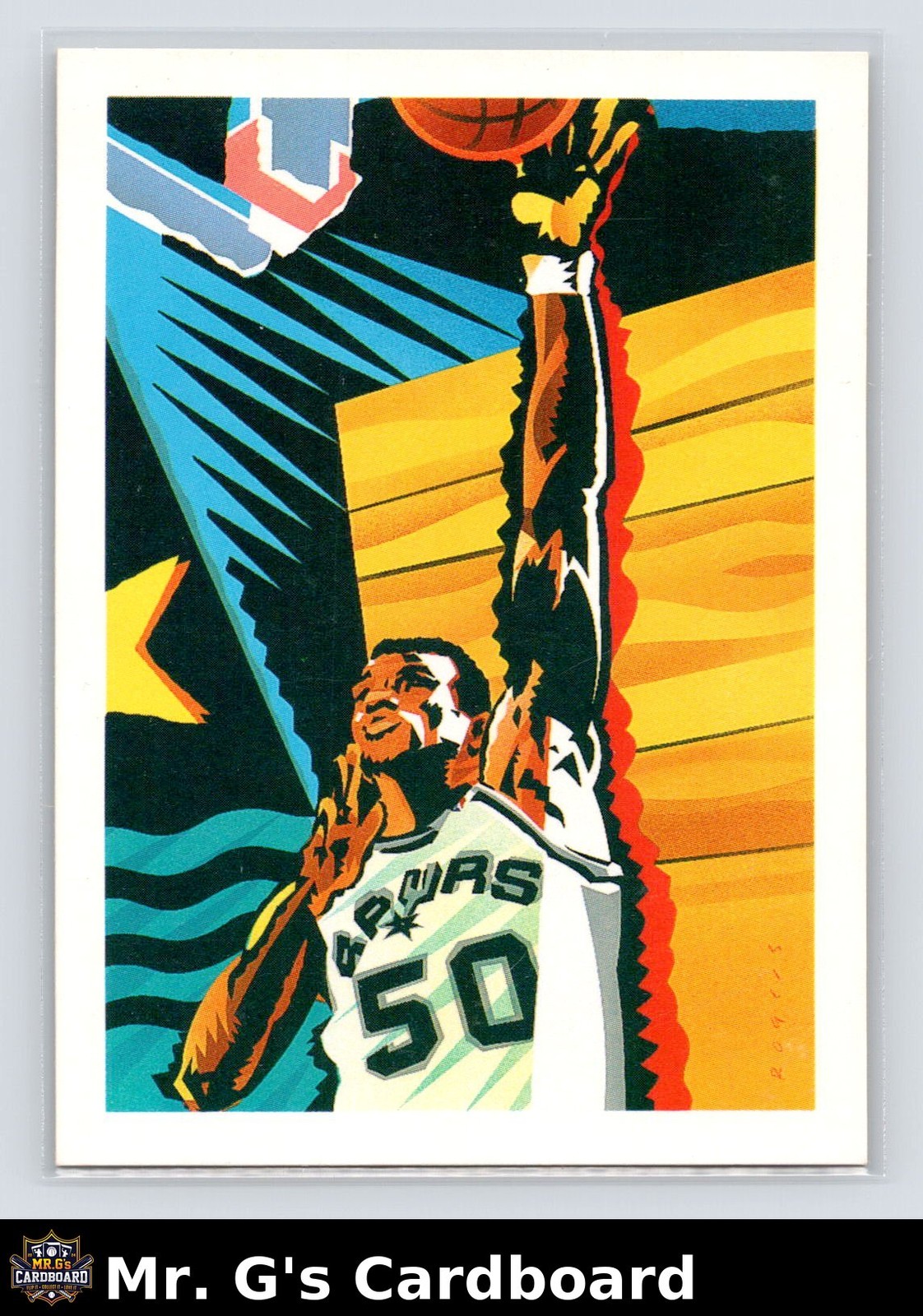 1990-91 NBA Hoops David Robinson #378 EX