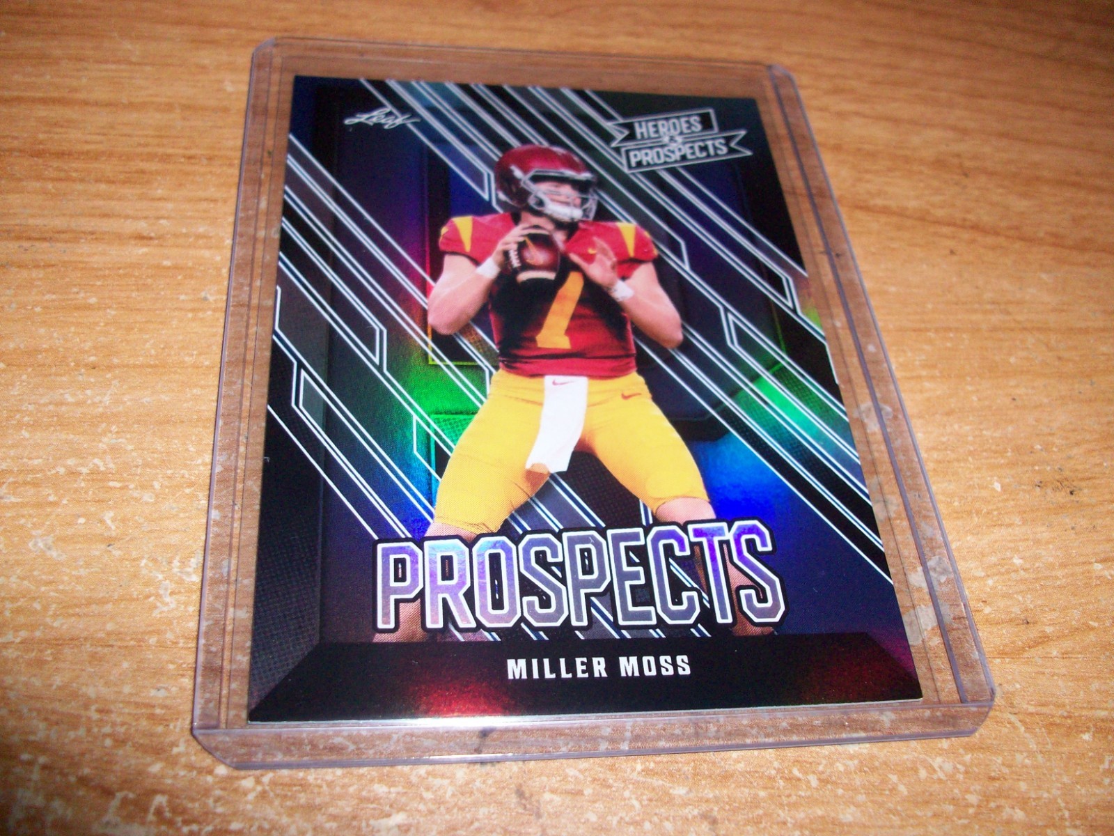 2024 Leaf Blue Heroes & Prospects Football Miller Moss Non-Auto Card 23/99