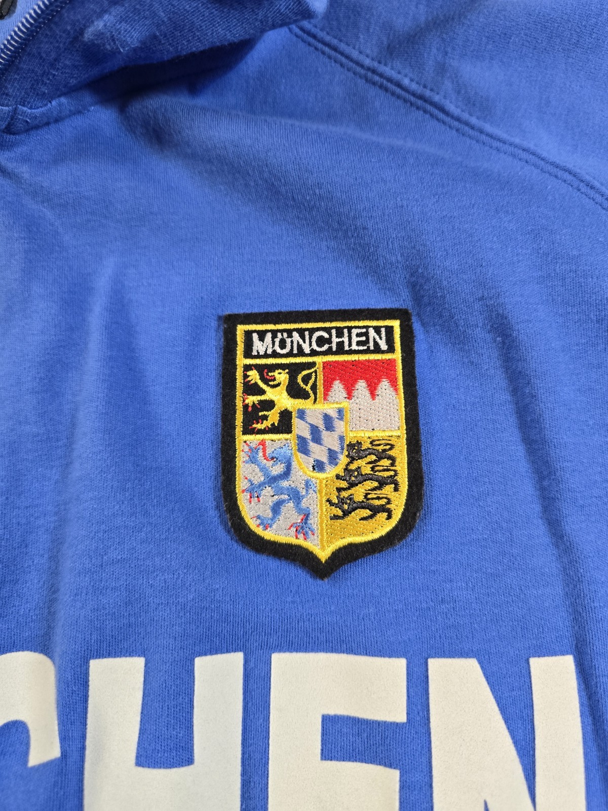 Munchen Unknown CC Men’s Blue Full-Zip Track Jacket with Patch Germany Size L
