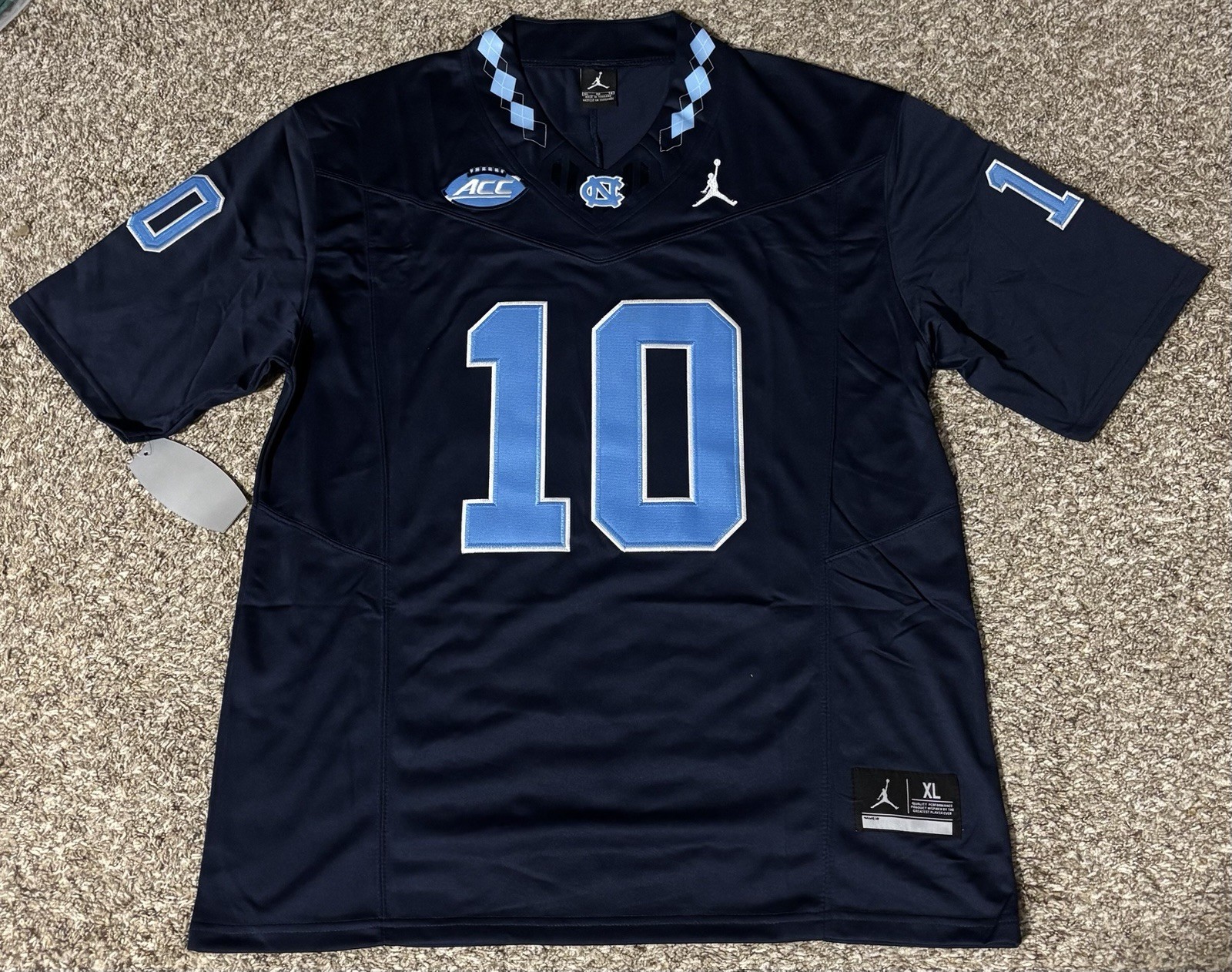 North Carolina Tarheels Drake Maye Football Jersey! Ships Same Day!