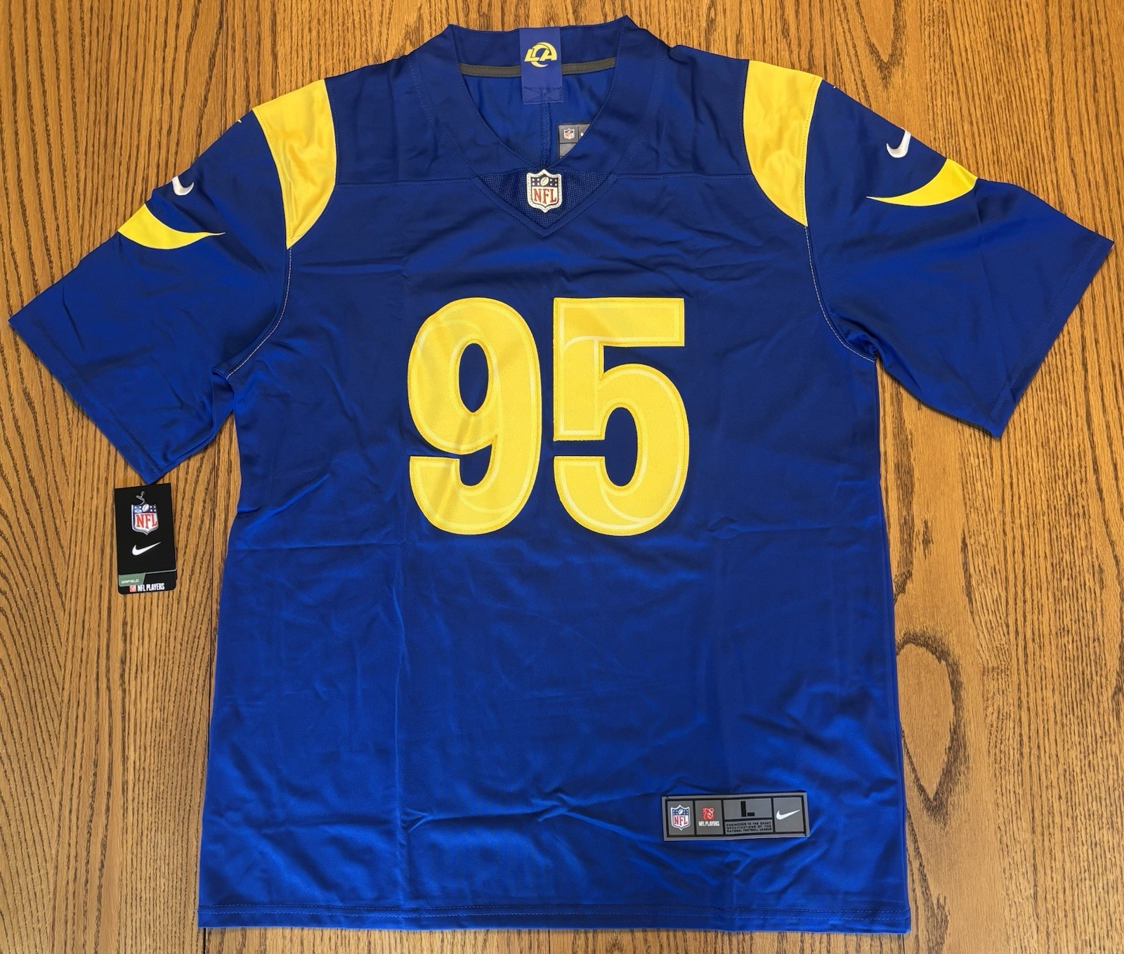 Myles Garrett Los Angeles Rams Stitched Jersey – Adult Large – 3-4 Day Shipping