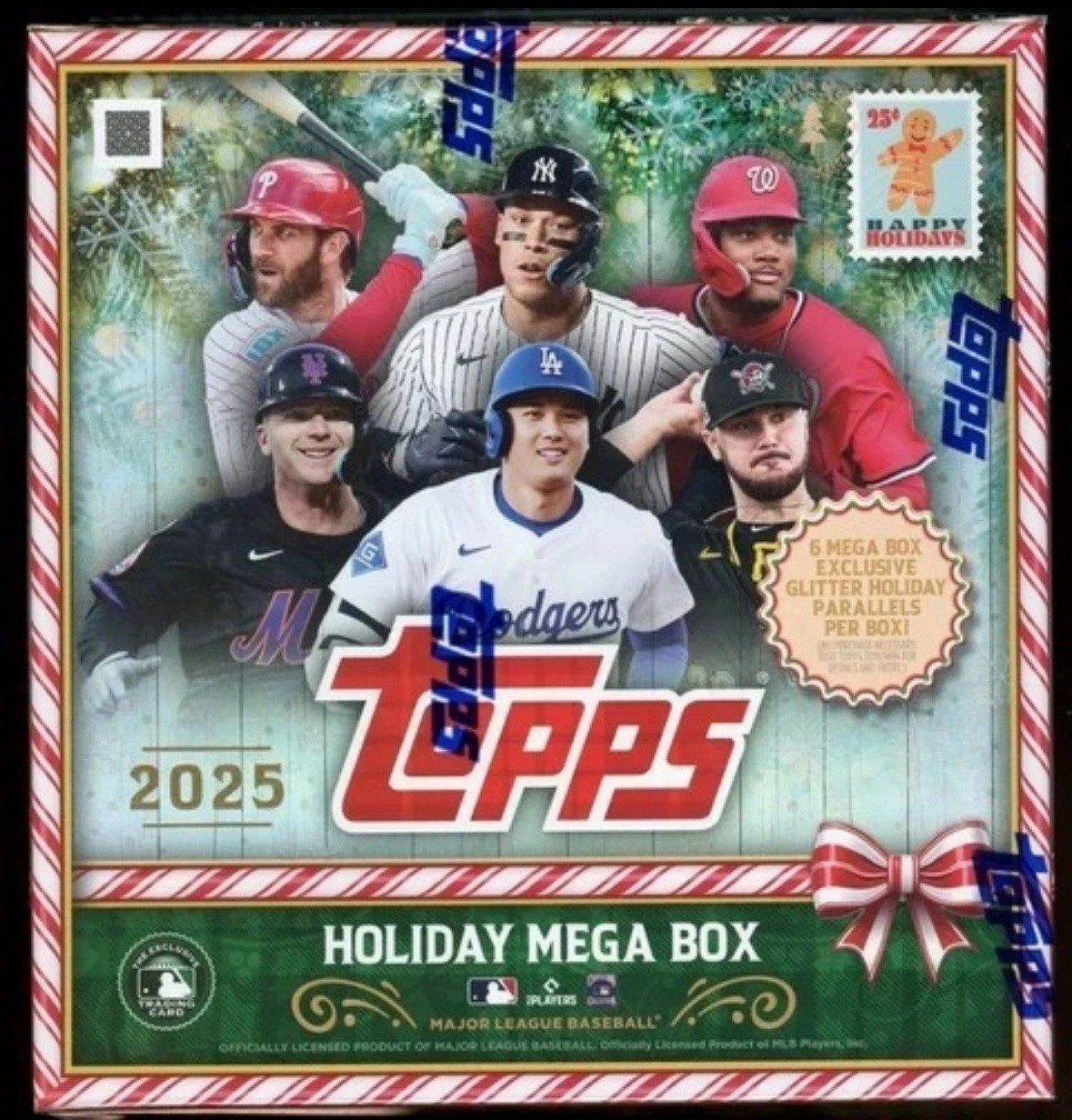 2025 Topps Holiday Baseball Factory Sealed Mega Box New