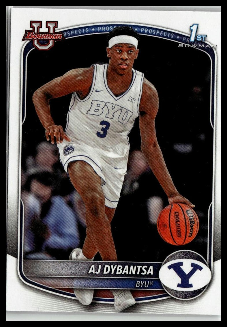 AJ Dybantsa 2025-26 Bowman Prospects #BPP-1 BYU Cougars