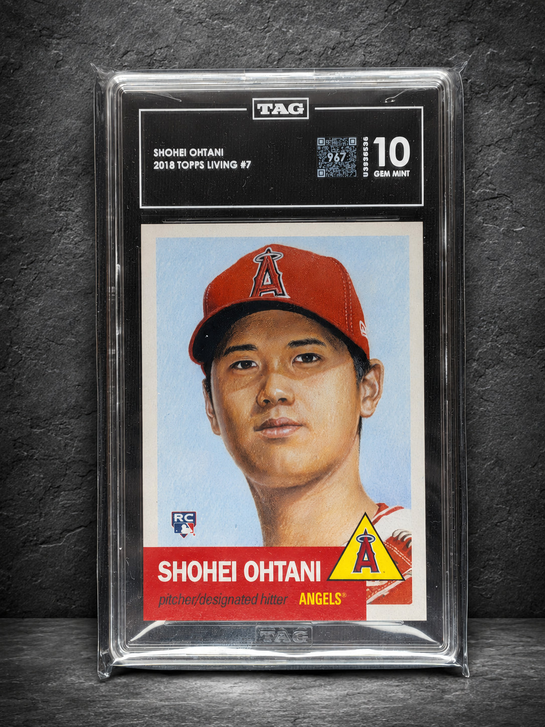 2018 Topps Living Rookie RC Shohei Ohtani #7 TAG 10 Angels Dodgers 🔥