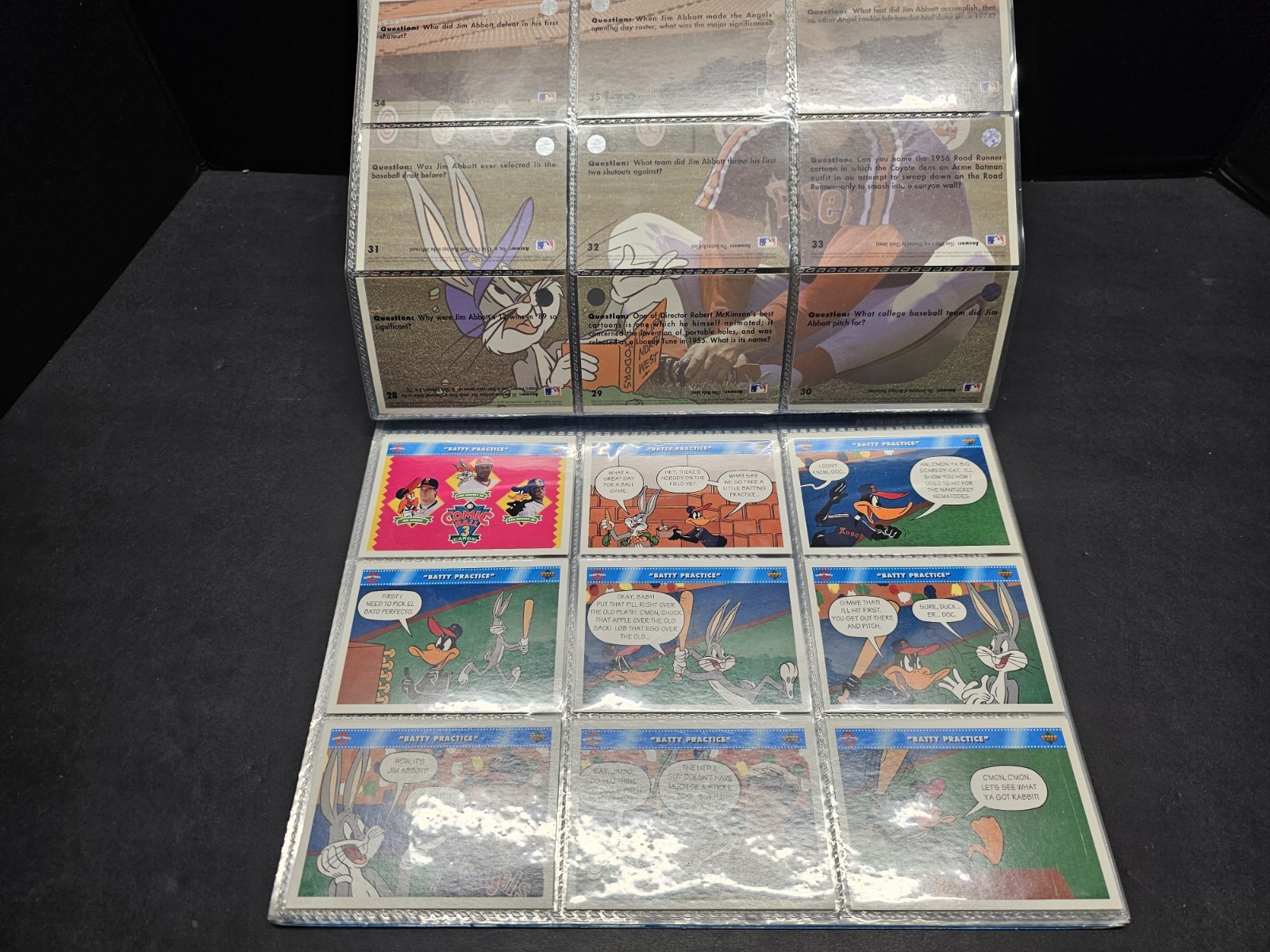 1992 Upper Deck Comic Ball 3 Card Set With Collectors Album