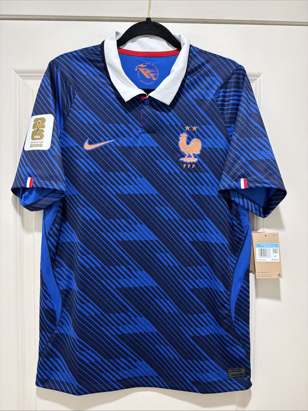 Nike Mens MEDIUM Stadium Home Jersey World Cup