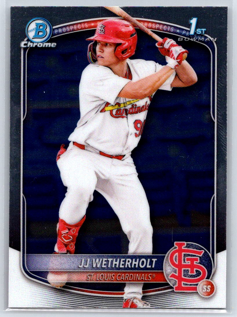 2025 Bowman JJ Wetherholt #BCP-22 Chrome Prospects St. Louis Cardinals