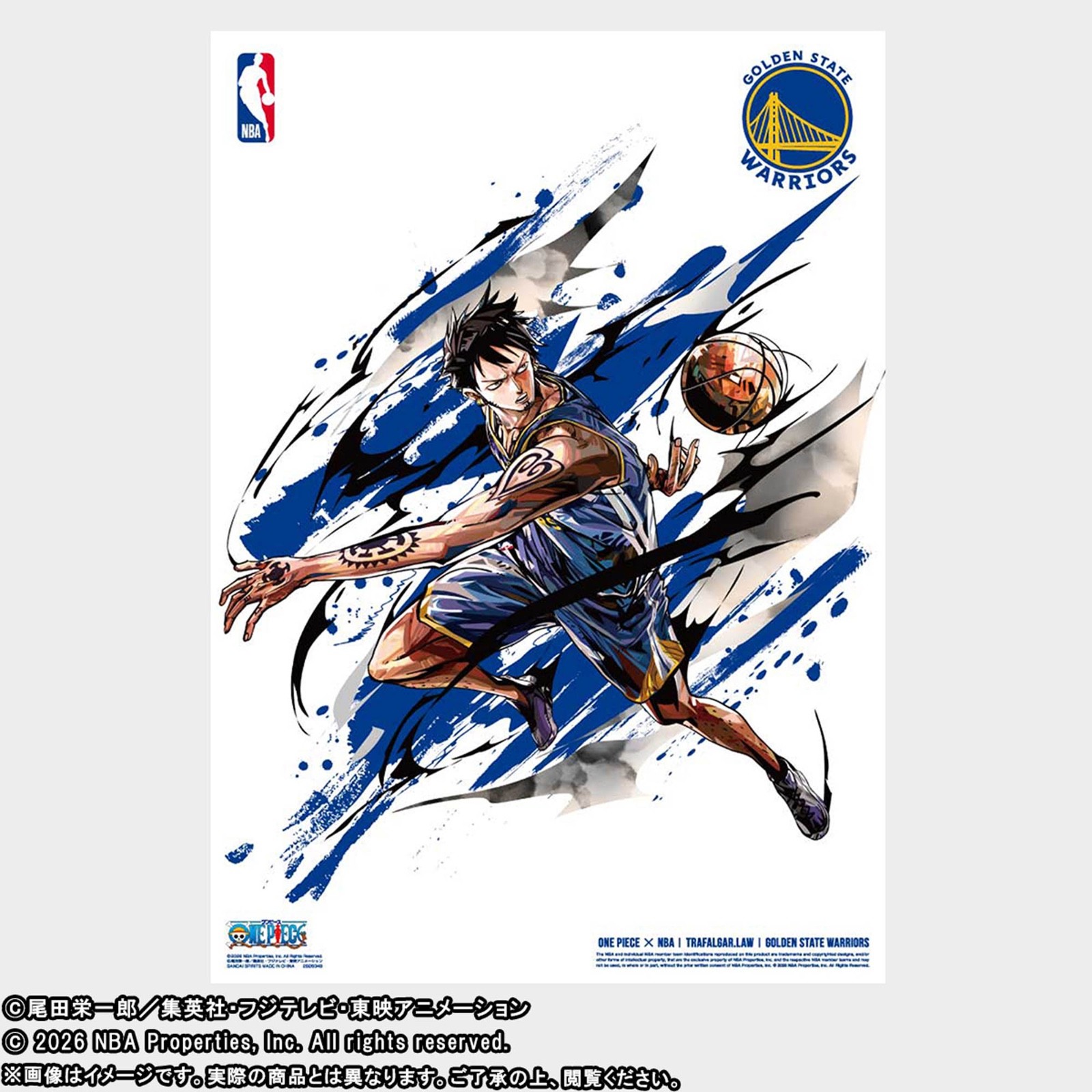 ONE PIECE x NBA Mini Poster Set 10 Sheets Limited Japan Official New