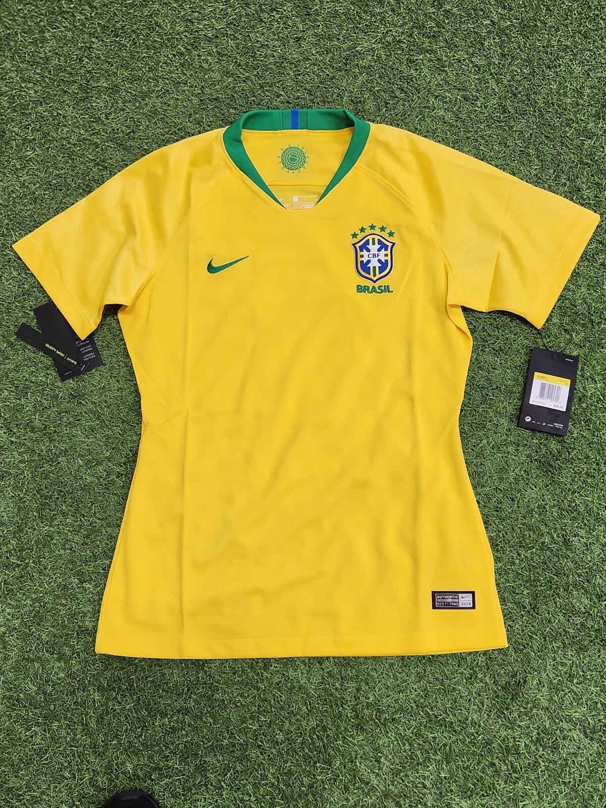 Nike Brazil Women’s Home Jersey 2018 Yellow-Green