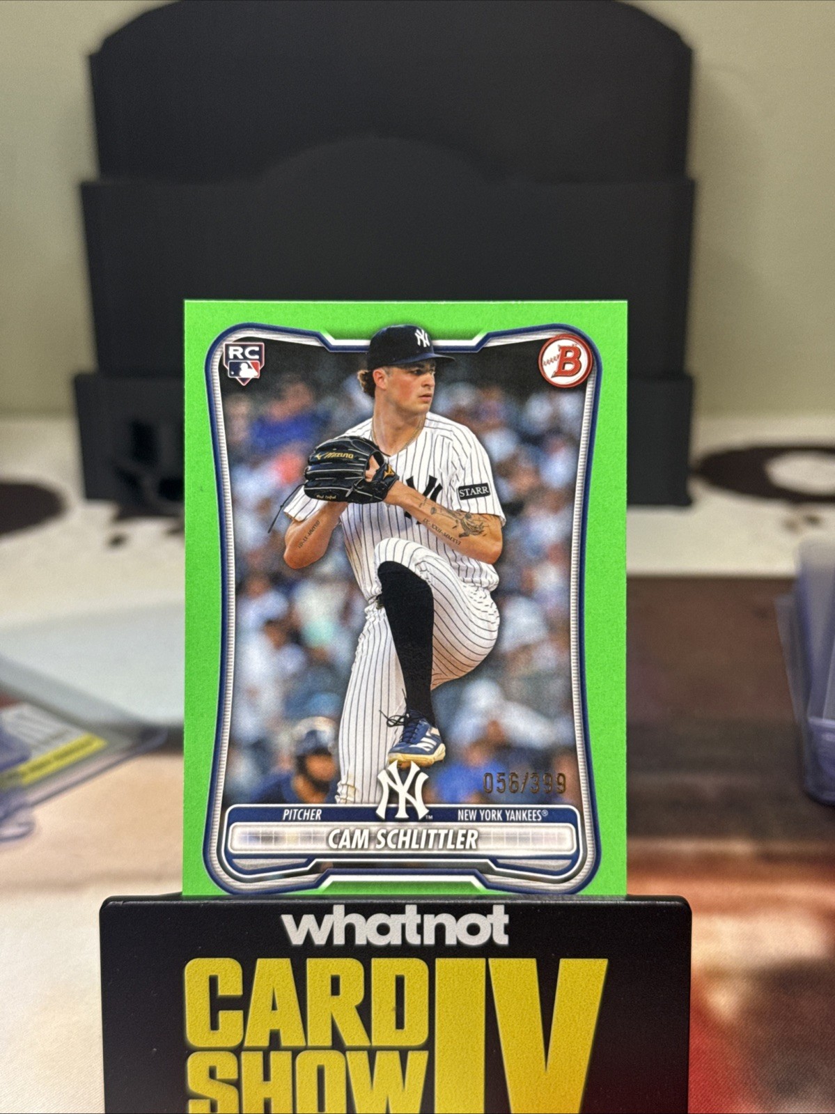 2026 Bowman Cam Schlittler Rookie Neon Green /399 #53 Yankees