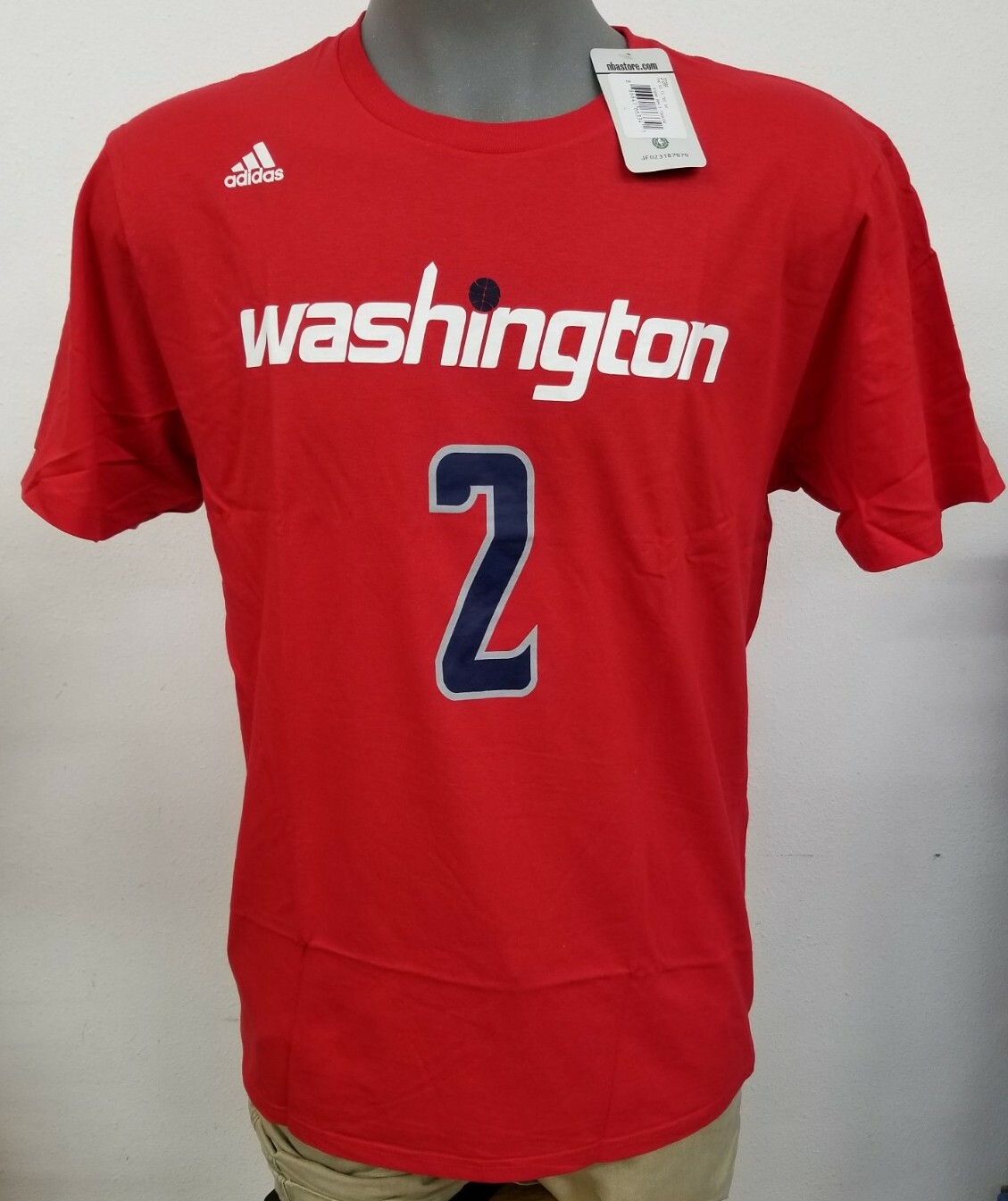 John Wall Washington Wizards NBA Basketball Go-To Tee Mens T-Shirt NWT Choose Sz
