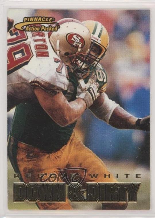 1997 Pinnacle Action Packed Reggie White #120 HOF 0l1
