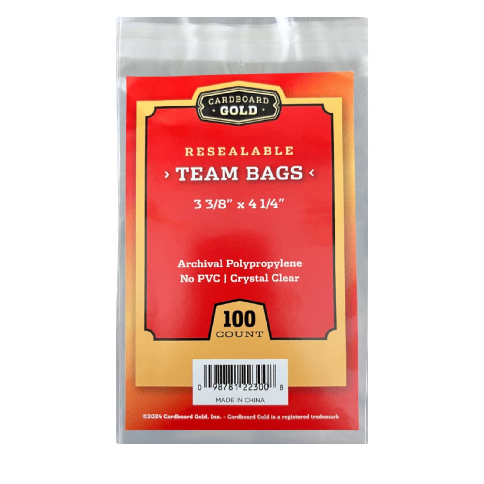 500 (5 Packs) CBG PREMIUM Resealable Ultra Team Bags NEXT GENERATION Pro TB