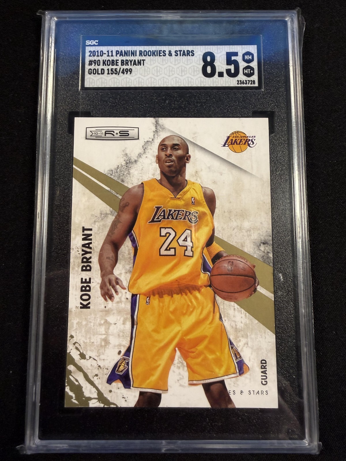 2010-11 Panini Rookies & Stars #90 Kobe Bryant Gold SGC 8.5 #/499 POP 1