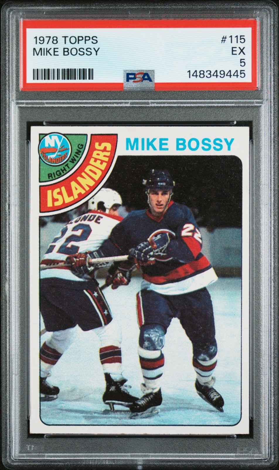 1978-79 Topps #115 Mike Bossy RC ROOKIE EX PSA 5 HOF ISLANDERS