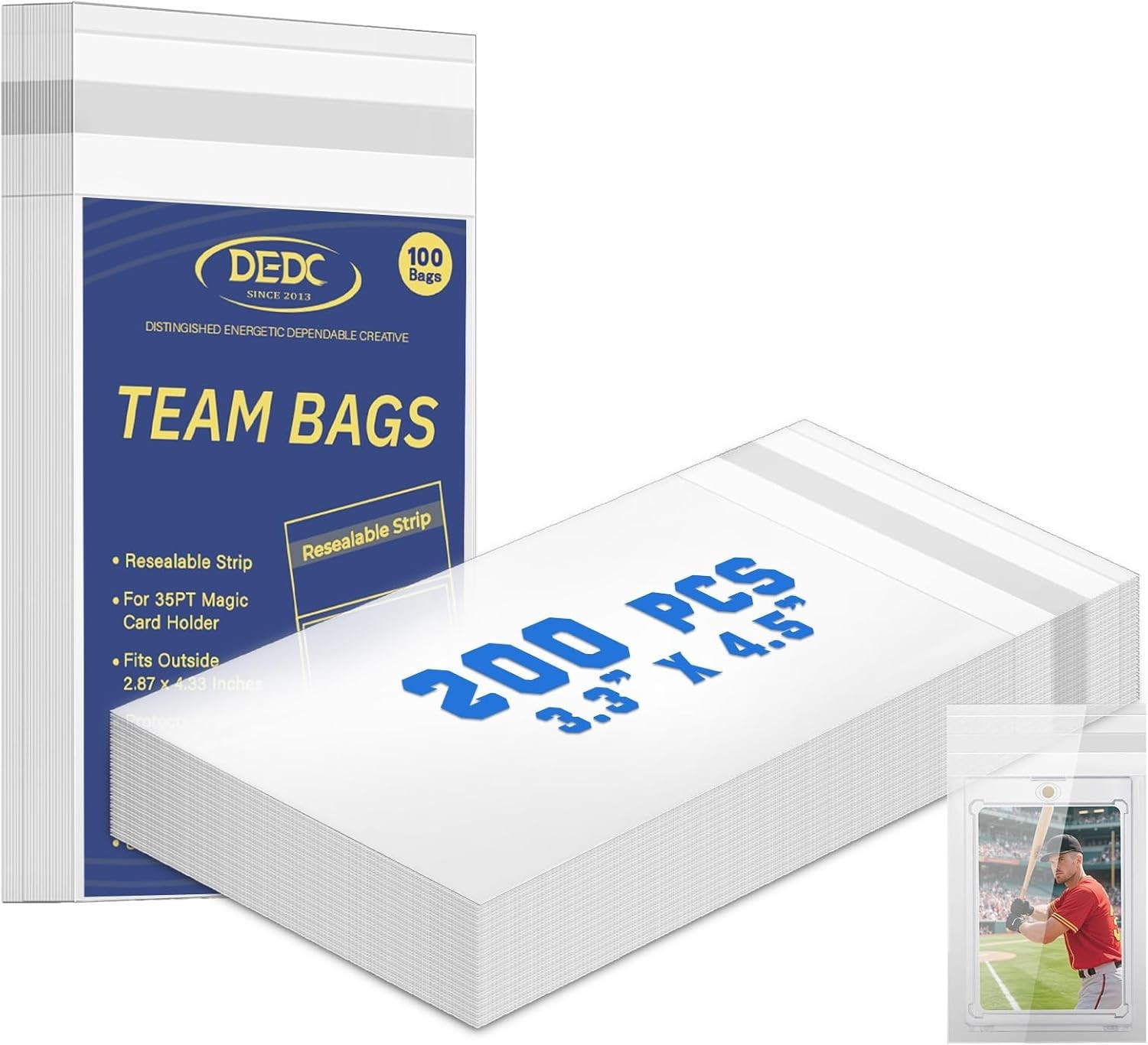 DEDC Team Bags for One Touch Magnetic Card Holder, Team Bags for Tradi