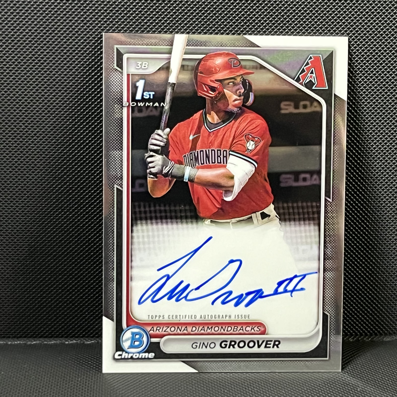 LUJAMES GINO GROOVER III 2024 Bowman Chrome 1st RC Auto #CPA-GG Diamondbacks a