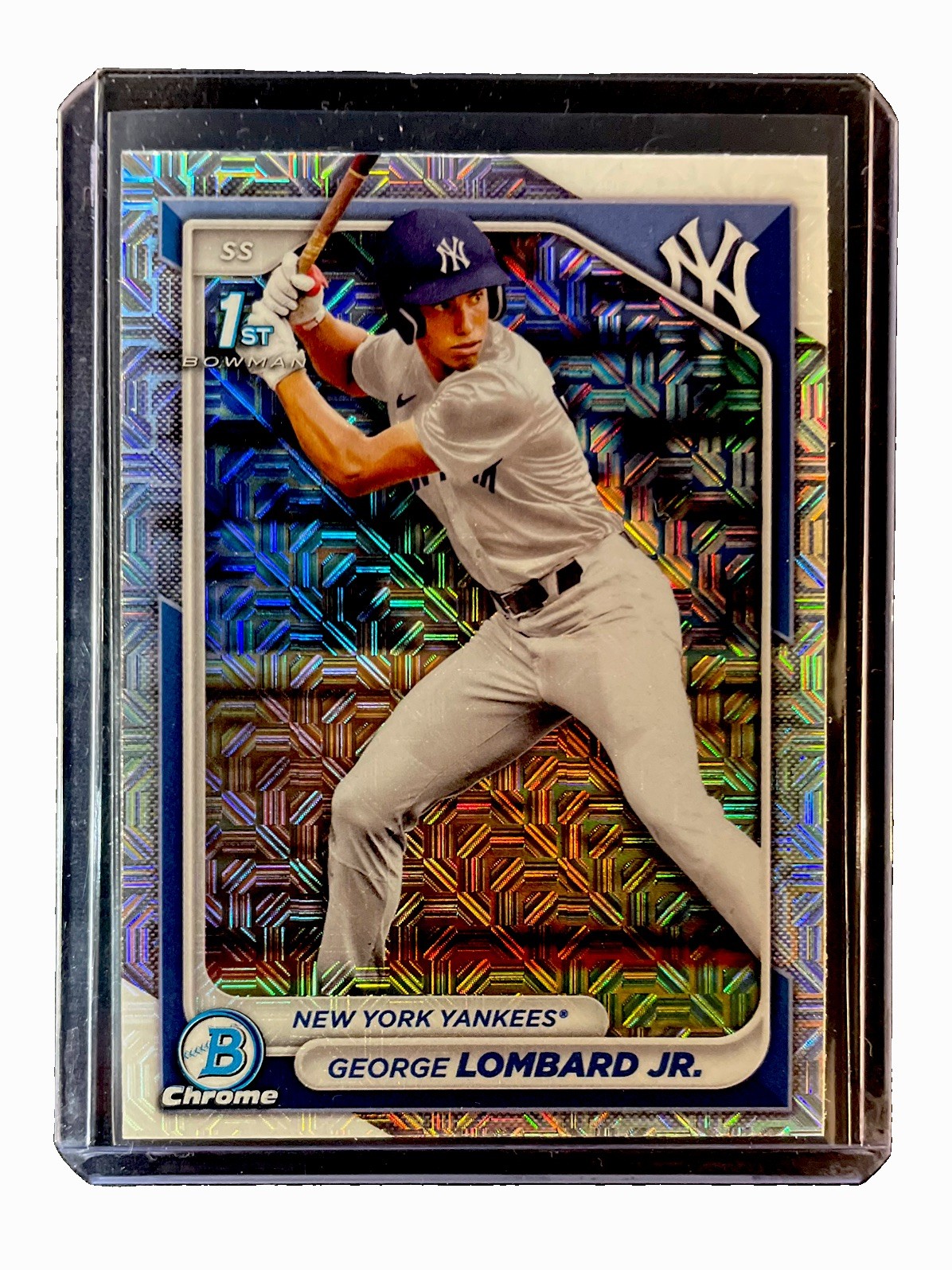 George Lombard Jr. 2024 Bowman Chrome 1st Prospect Mega/Mojo Refractor #BCP-79