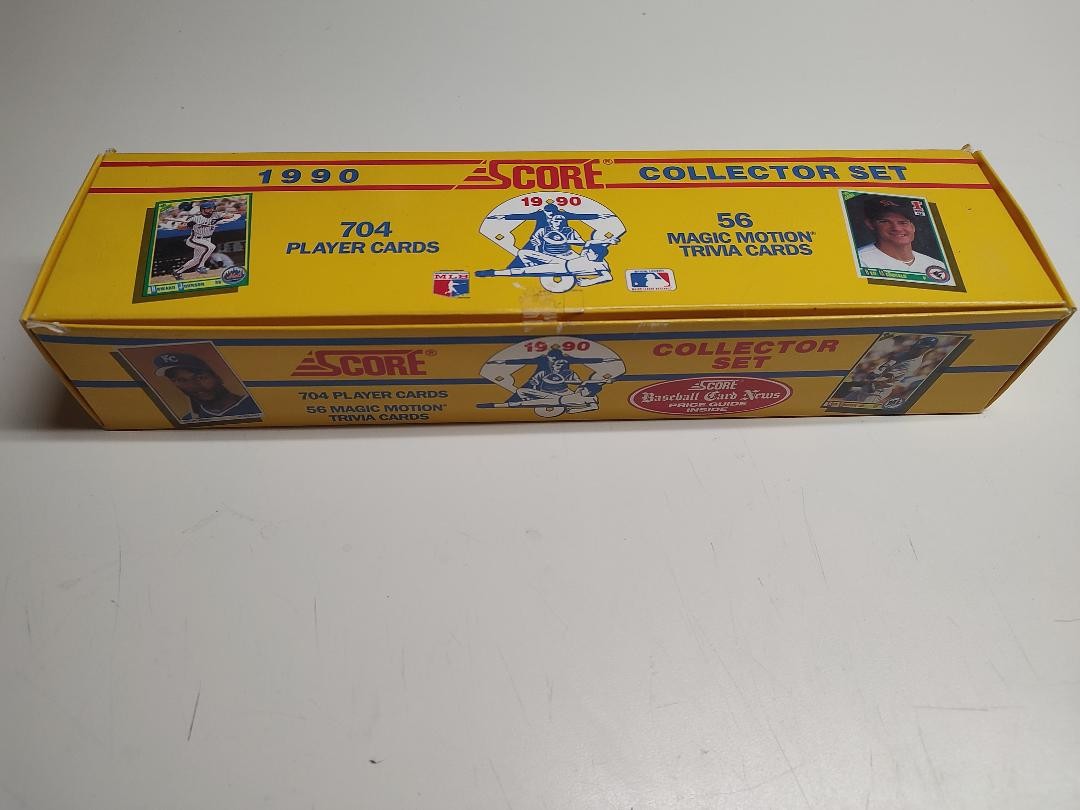 Score Baseball Cards – 1990 Complete Collector Set 704 Cards – Not Sealed