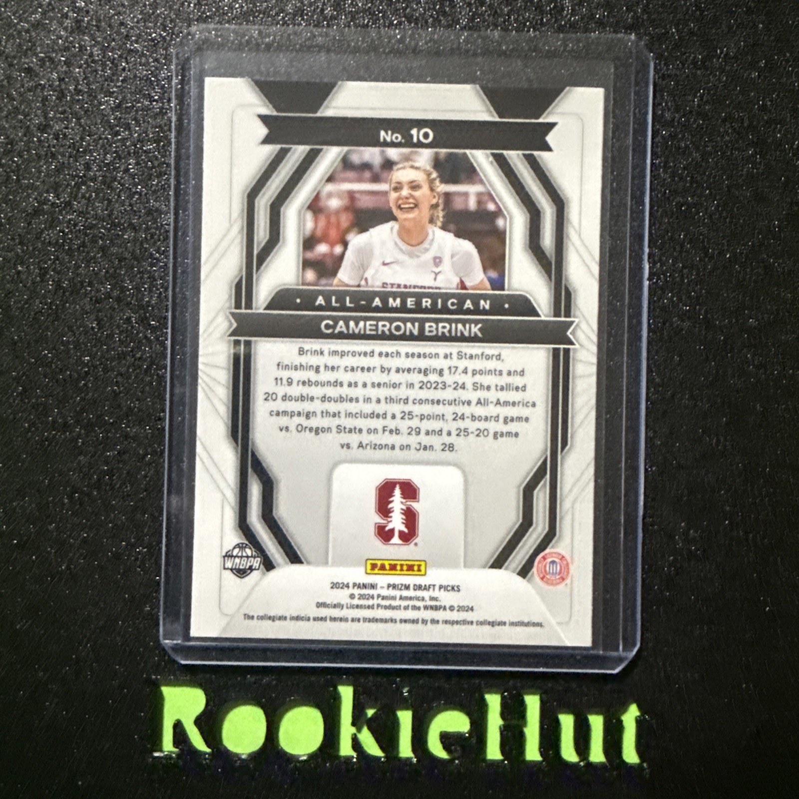 RH795 2024 Panini Prizm Draft Picks – All-American #10 Cameron Brink (RC)