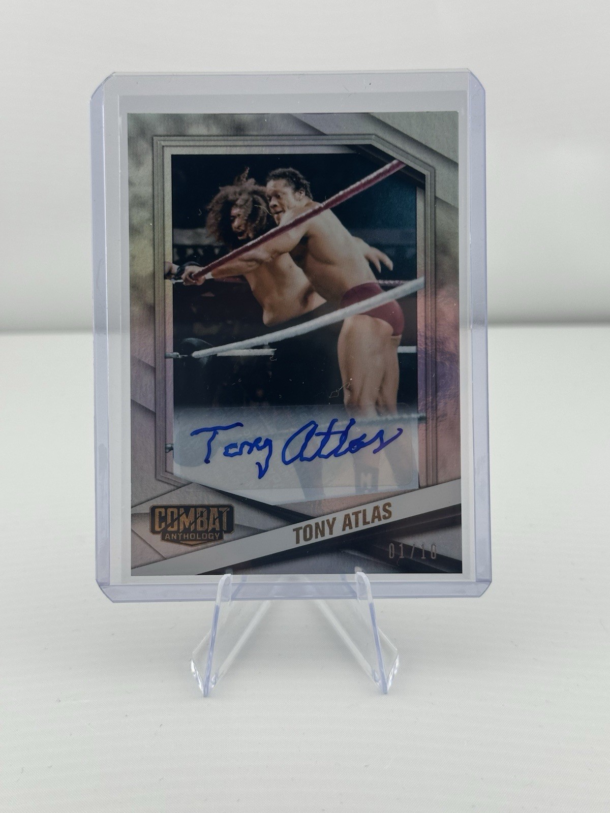 2025 Combat Anthology Tony Atlas Auto Parallel GOLD First Print #1/10 TB44