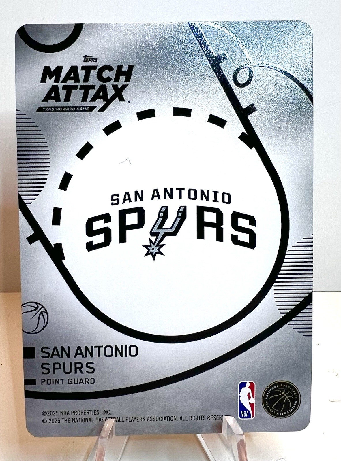 2025 Topps Match Attax White Foil Dylan Harper Rookie #122 RC Spurs