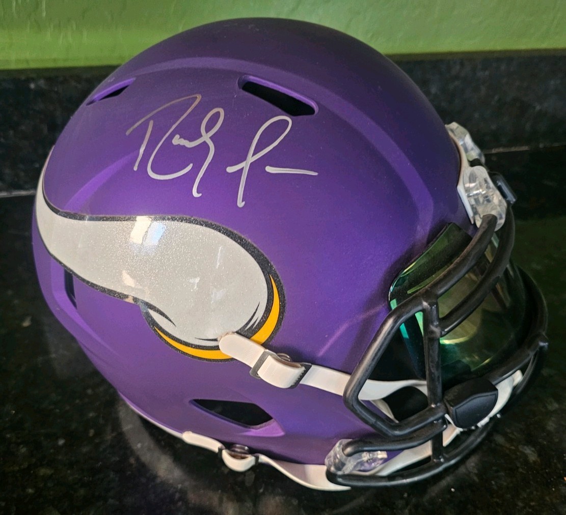 Randy Moss Minnesota Vikings Signed Speed Replica Helmet + Visor